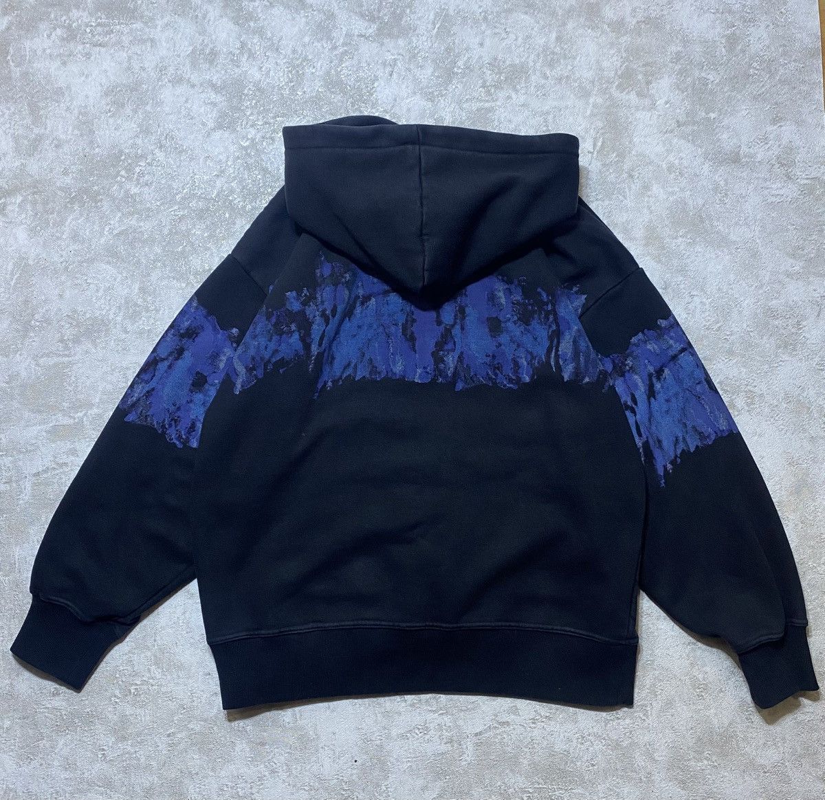 Pleasures PLEASURES Black Hoodie Blue Mountain Graphic Print Hype Y2K Size US M / EU 48-50 / 2 - 4 Thumbnail