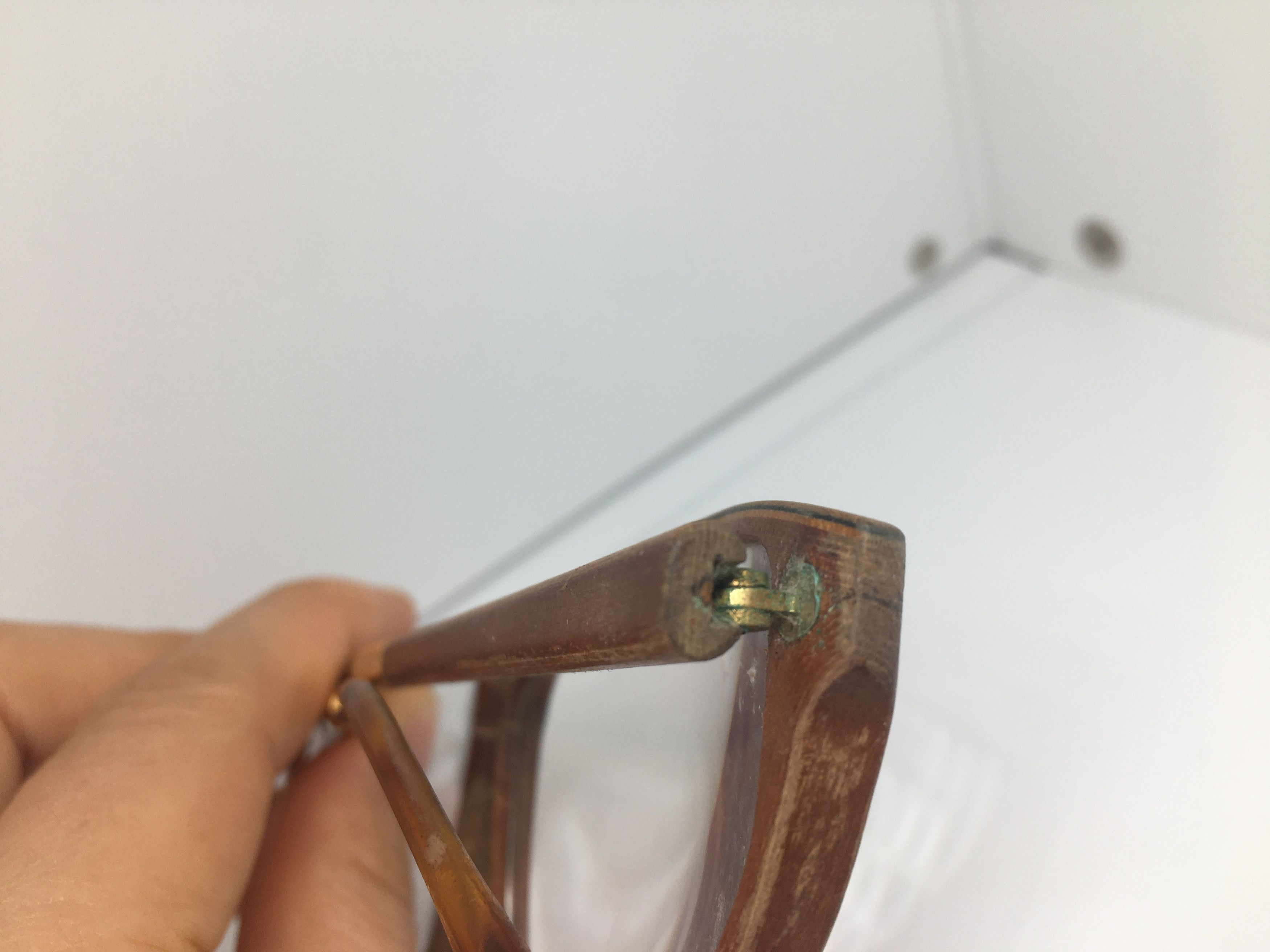 Vintage Vintage WOODLOOK Paris 2649 WOOD Eyeglasses Frame Size ONE SIZE - 9 Thumbnail