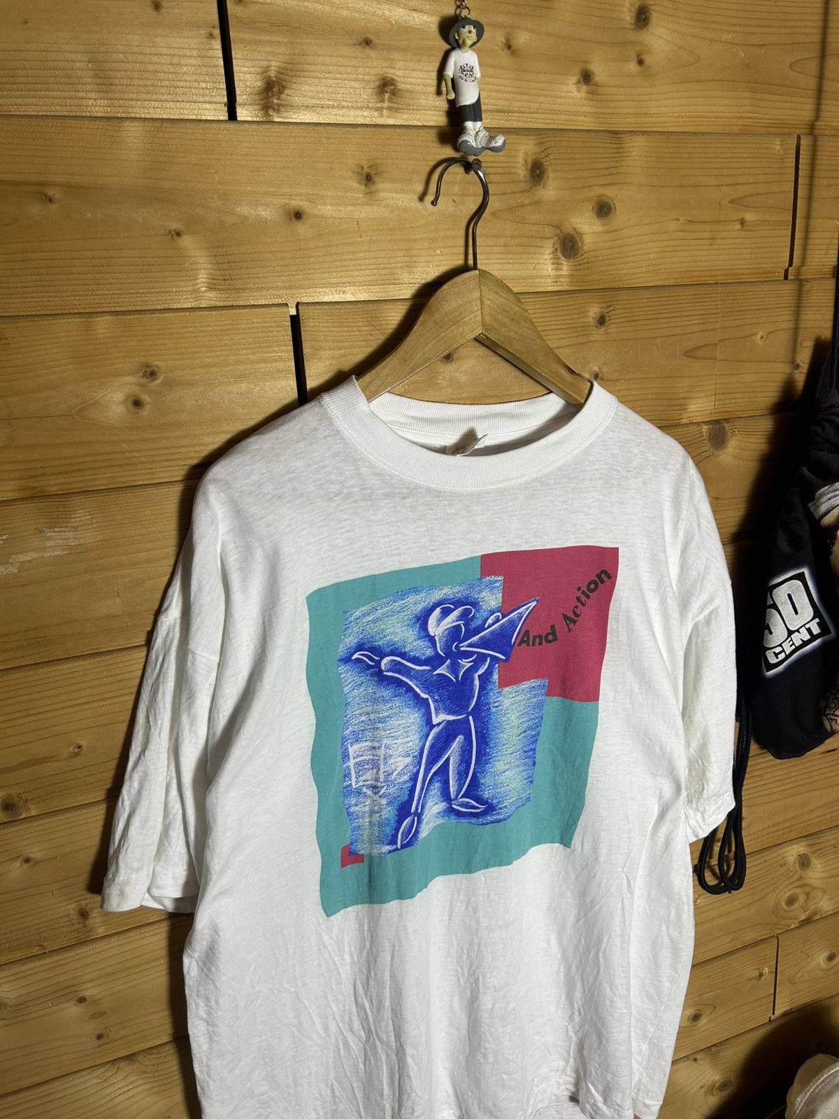 Vintage Vintage 90s And Action t shirt Size US XL / EU 56 / 4 - 1 Thumbnail
