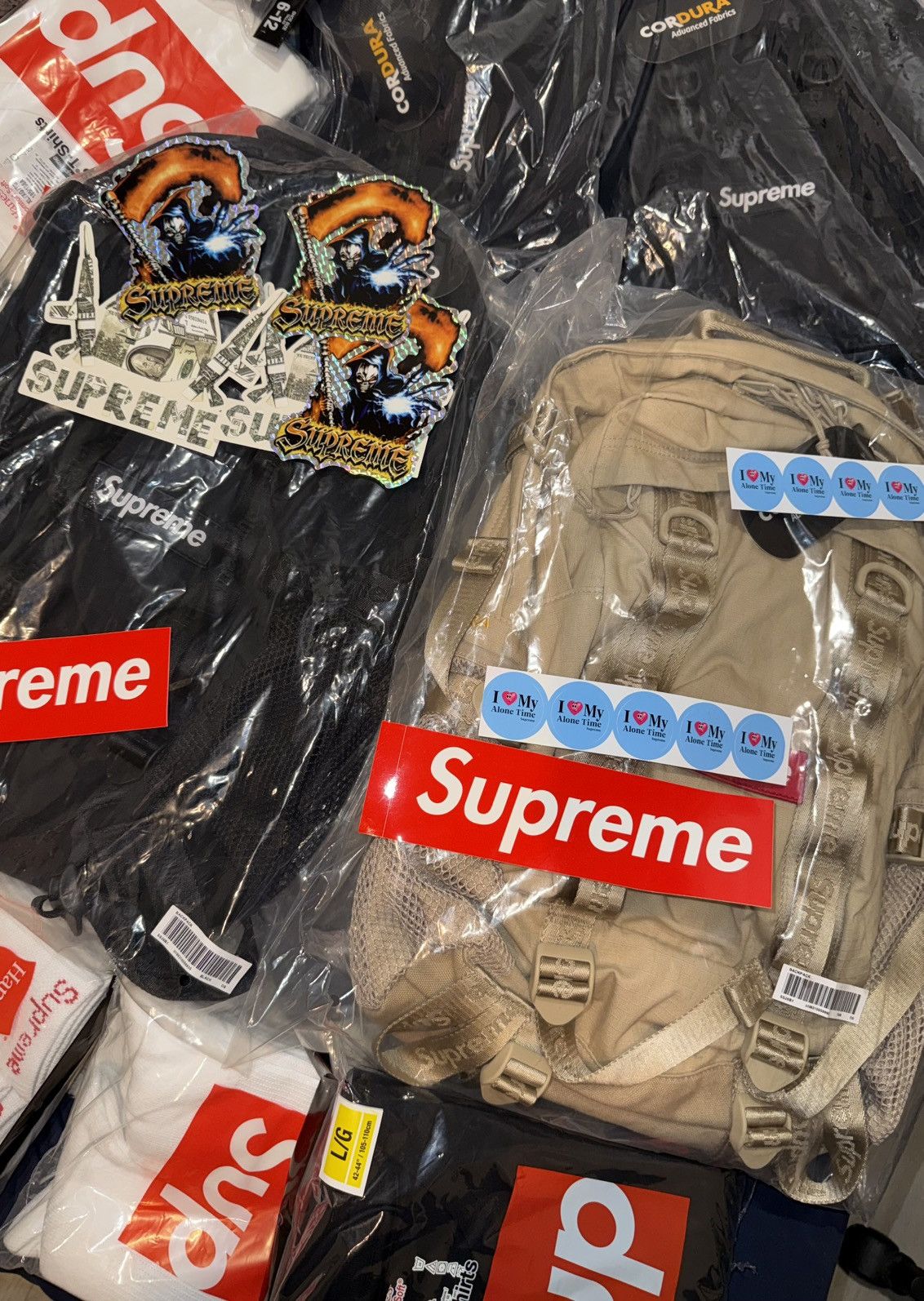 Supreme Supreme Logo Backpack SS26 tan Size ONE SIZE - 5 Thumbnail