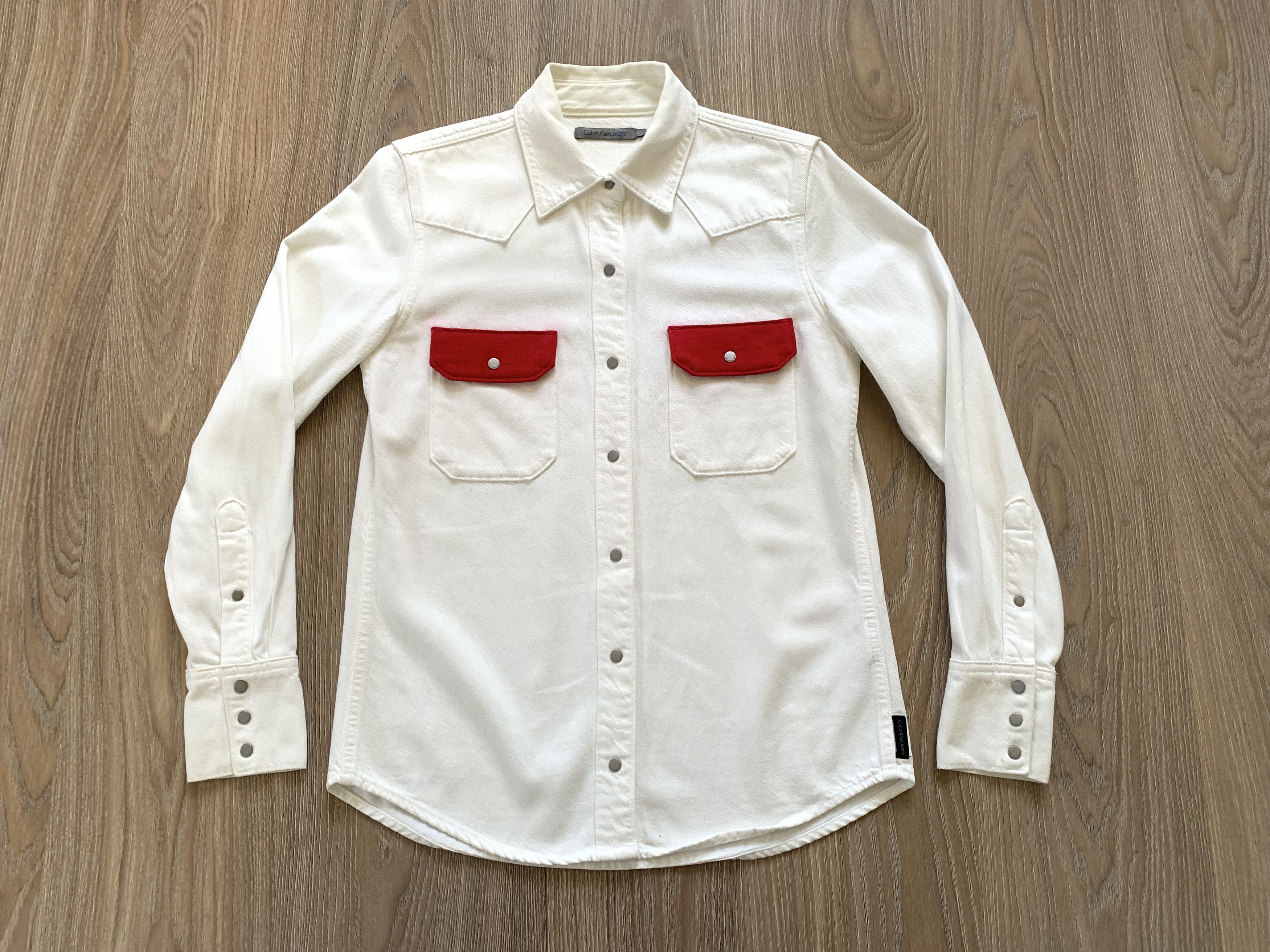 Calvin Klein Vintage Calvin Klein Jeans Denim Shirt Button Size US S / EU 44-46 / 1 - 2 Thumbnail