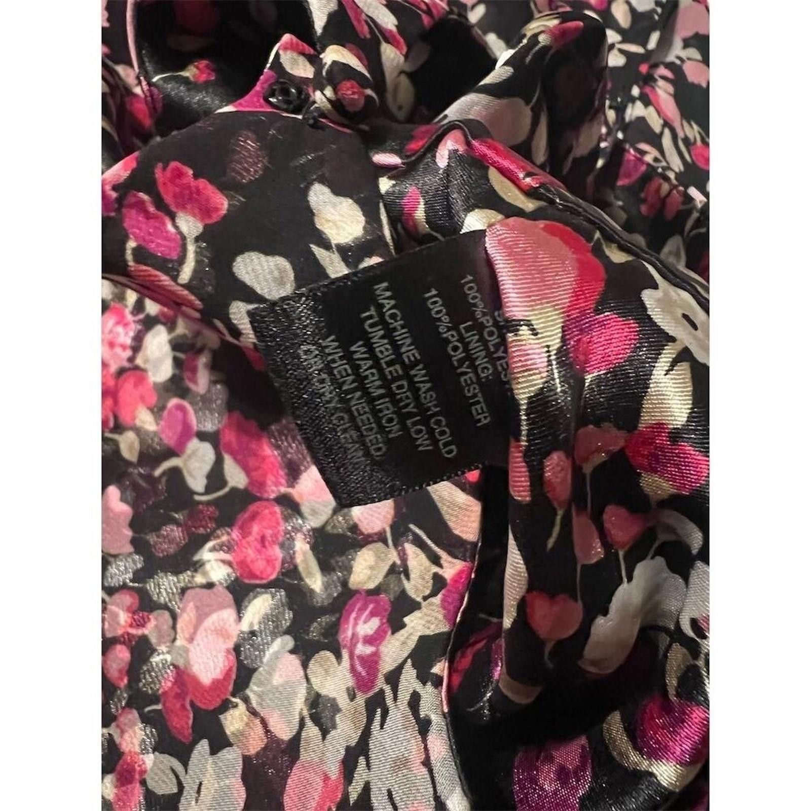 Other White House black market Fit Flare 4 Floral Black Feminine Size S / US 4 / IT 40 - 9 Thumbnail