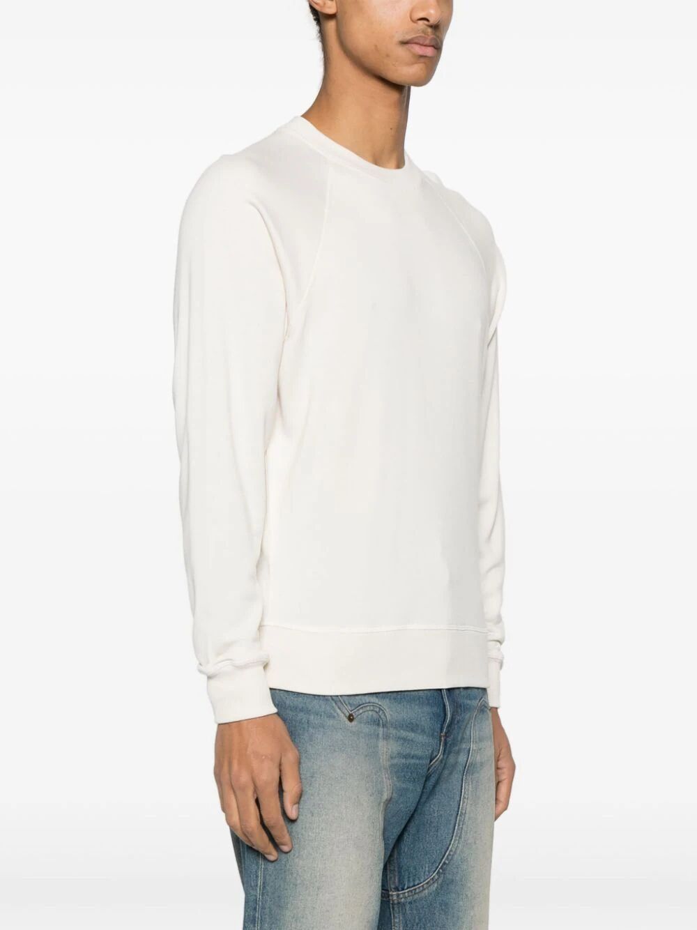 o1w1db10525 JCL002 Crewneck Sweater in White