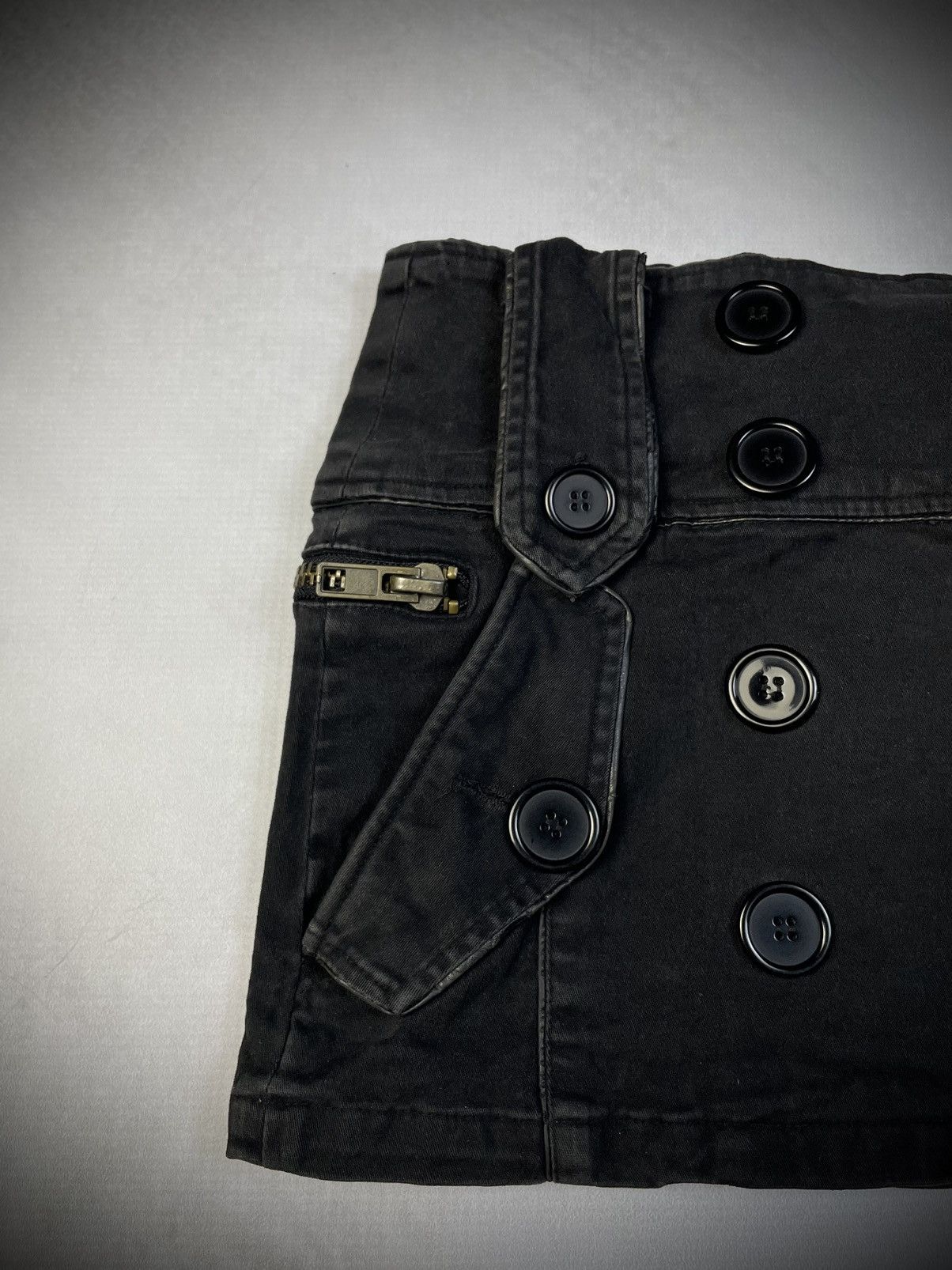 Japanese Brand 2000s Heaven and Earth Military Cargo Mini Skirt Size 27" / US 4 / IT 40 - 3 Thumbnail