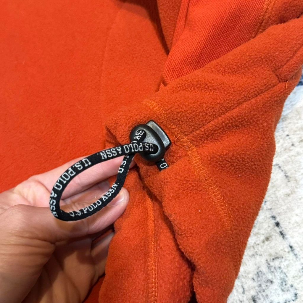 U.S. Polo Assn. Y2K Orange U.S. Polo Assn Quarter Zip Fleece Pullover XL Size US XL / EU 56 / 4 - 6 Thumbnail