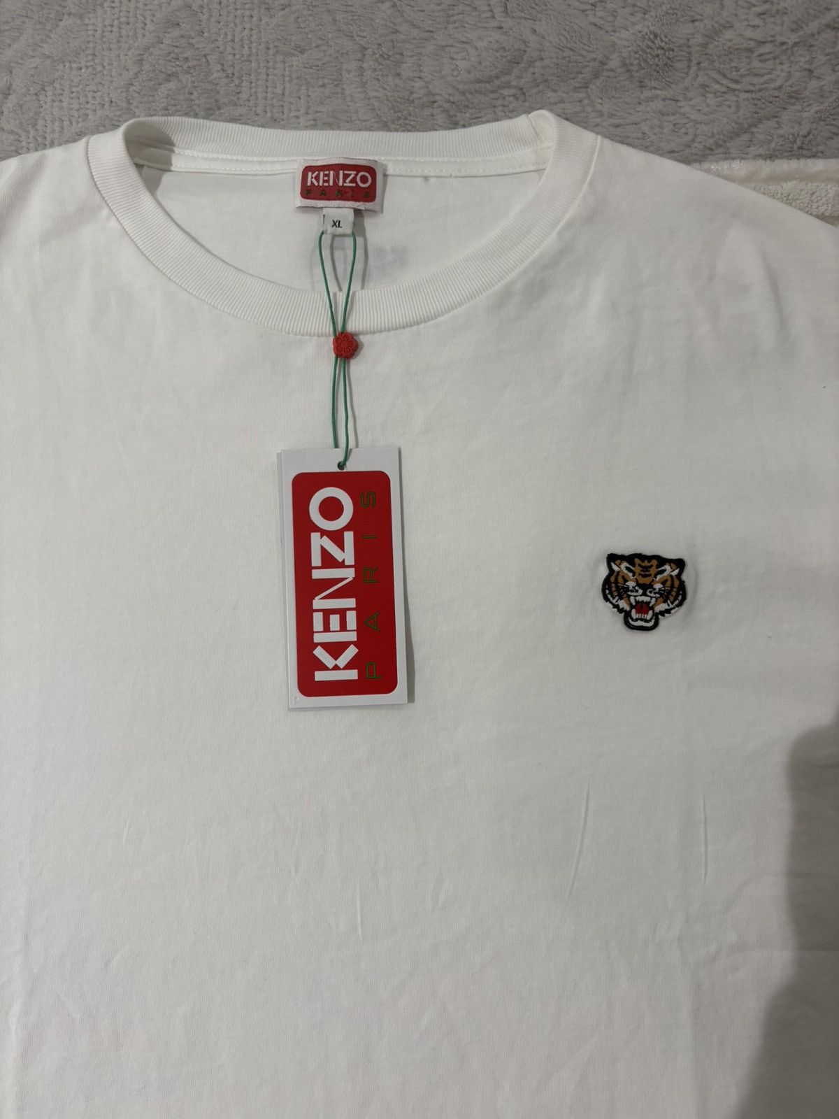 Kenzo ‘Kenzo Happy Tiger’ Embroidered T-Shirt In Cotton Size US XL / EU 56 / 4 - 2 Thumbnail