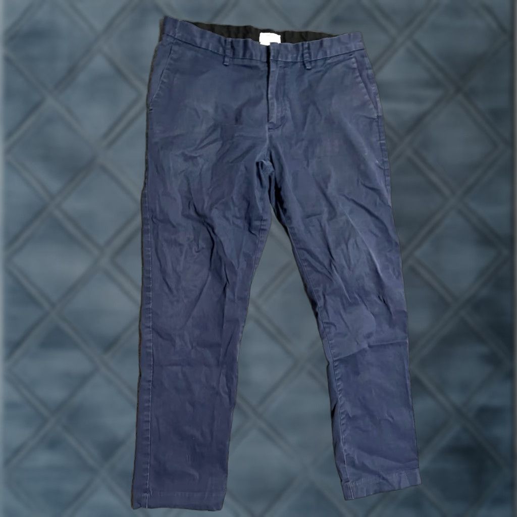DKNY DKNY Pants Men 33x30 Blue Chino Cotton Blend Casual Trousers Size US 33 - 1 Thumbnail