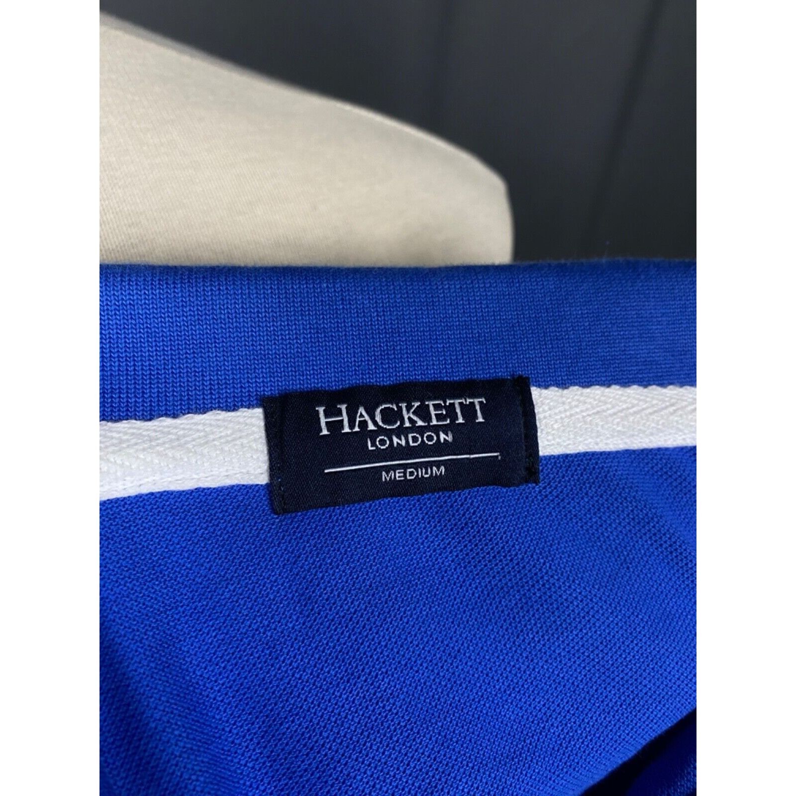 Hackett Hackett "Italia" Big Logo Men's Blue Polo T-Shirt Size M Size US M / EU 48-50 / 2 - 11 Thumbnail