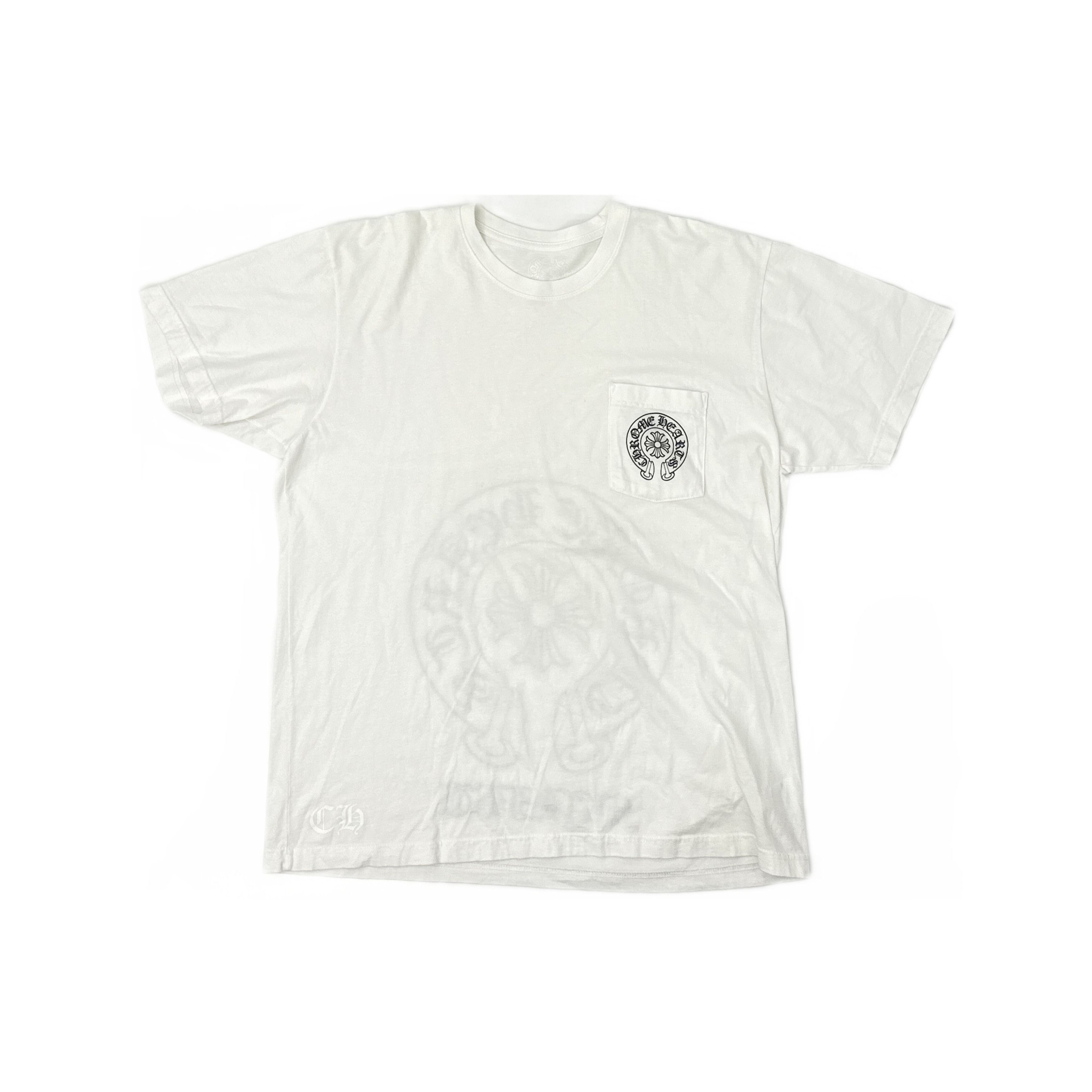 Chrome Hearts Chrome heart white pocket t shirt | Grailed
