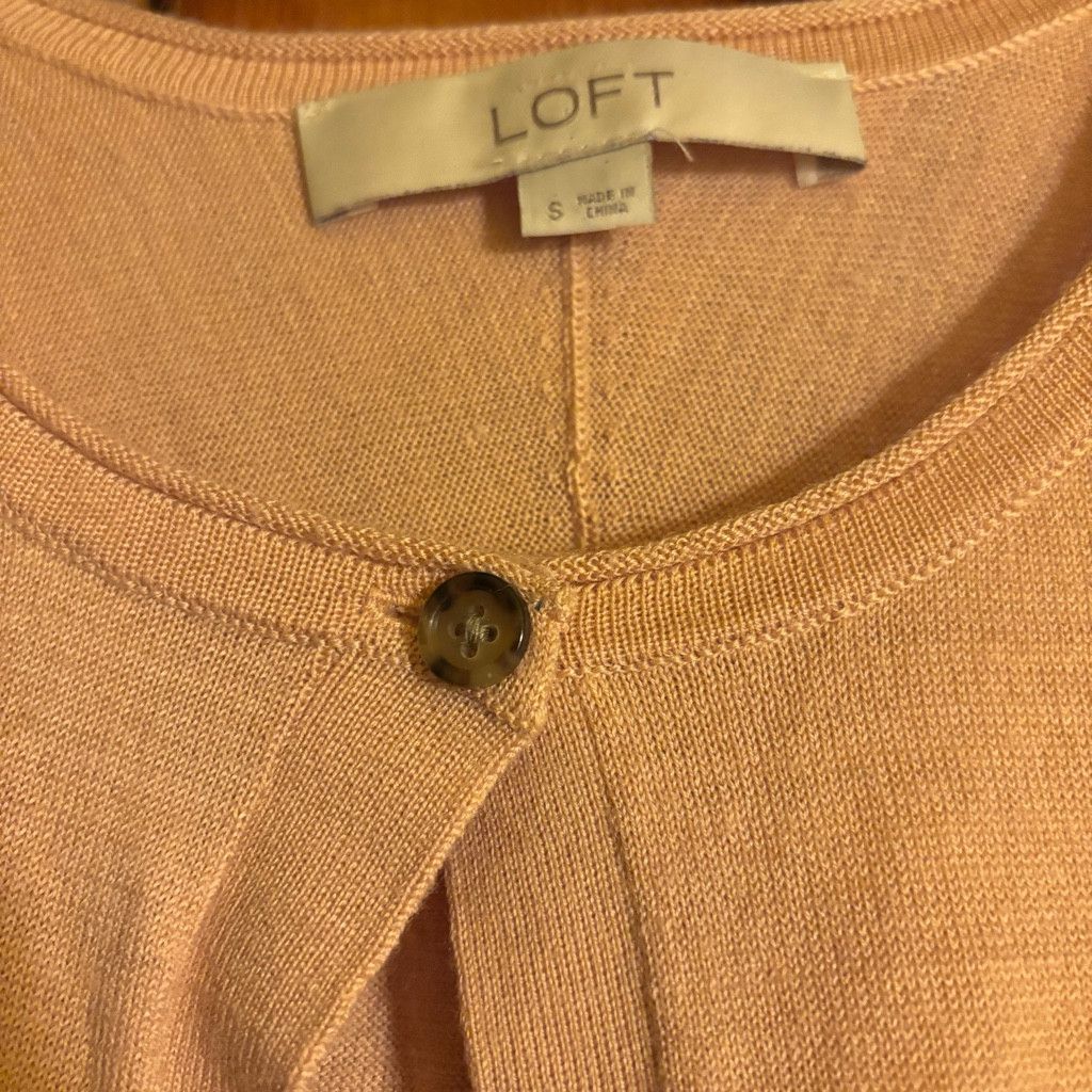 Loft Loft Pink Button down Cardigan Size S / US 4 / IT 40 - 2 Thumbnail