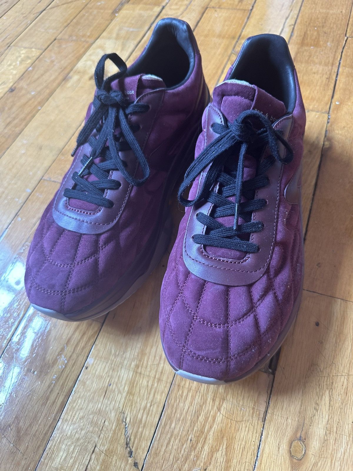 Rag & Bone RAG & BONE Burgundy Legacy Sneakers Size US 11 / EU 44 - 2 Thumbnail