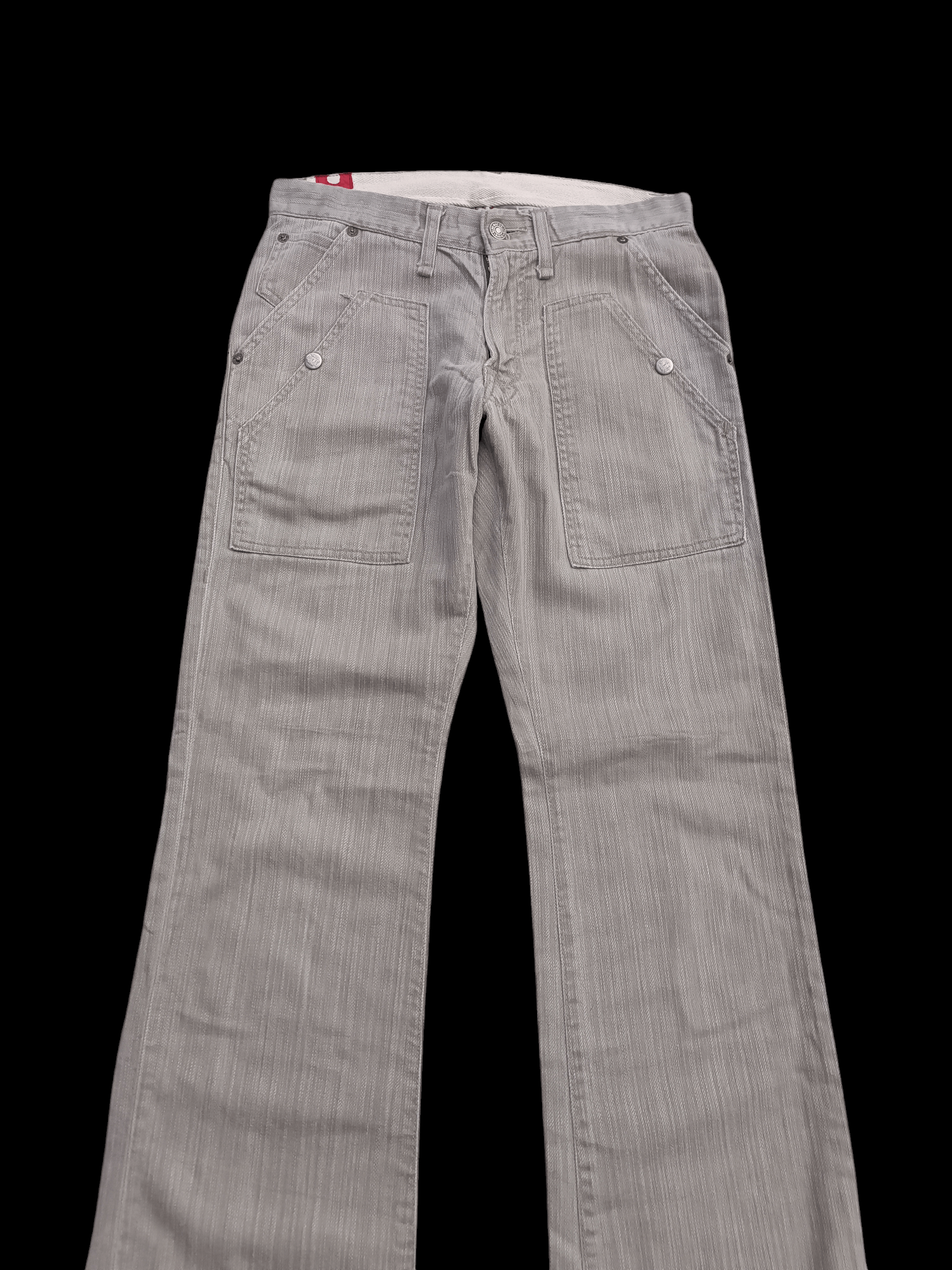 Hysteric Glamour × Japanese Brand × Tornado Mart FLARED Blue Way Multi Pocket Boot Cut Jeans Size US 29 - 3 Thumbnail
