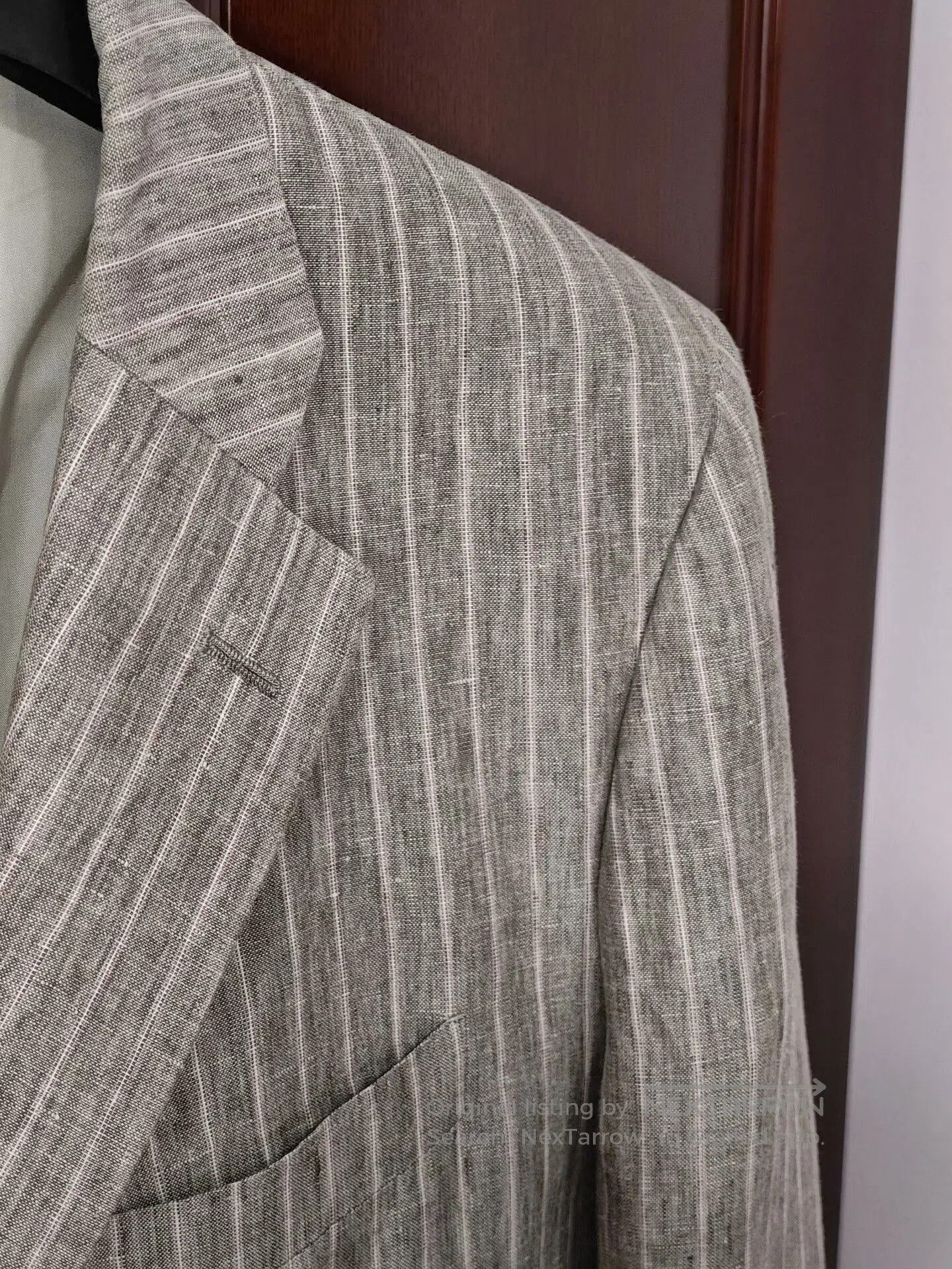 Zanieri Custom Italian Linen Blend Suit Jacket. Size US L / EU 52-54 / 3 - 2 Thumbnail