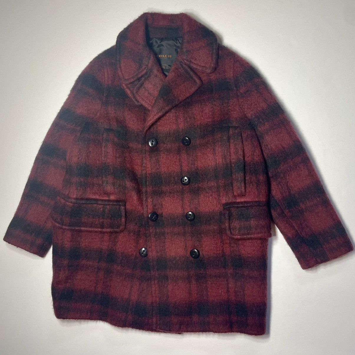 Coach × Designer Coach Peacoat Plaid Red Size Large $675 New Size L / US 10 / IT 46 - 1 Thumbnail