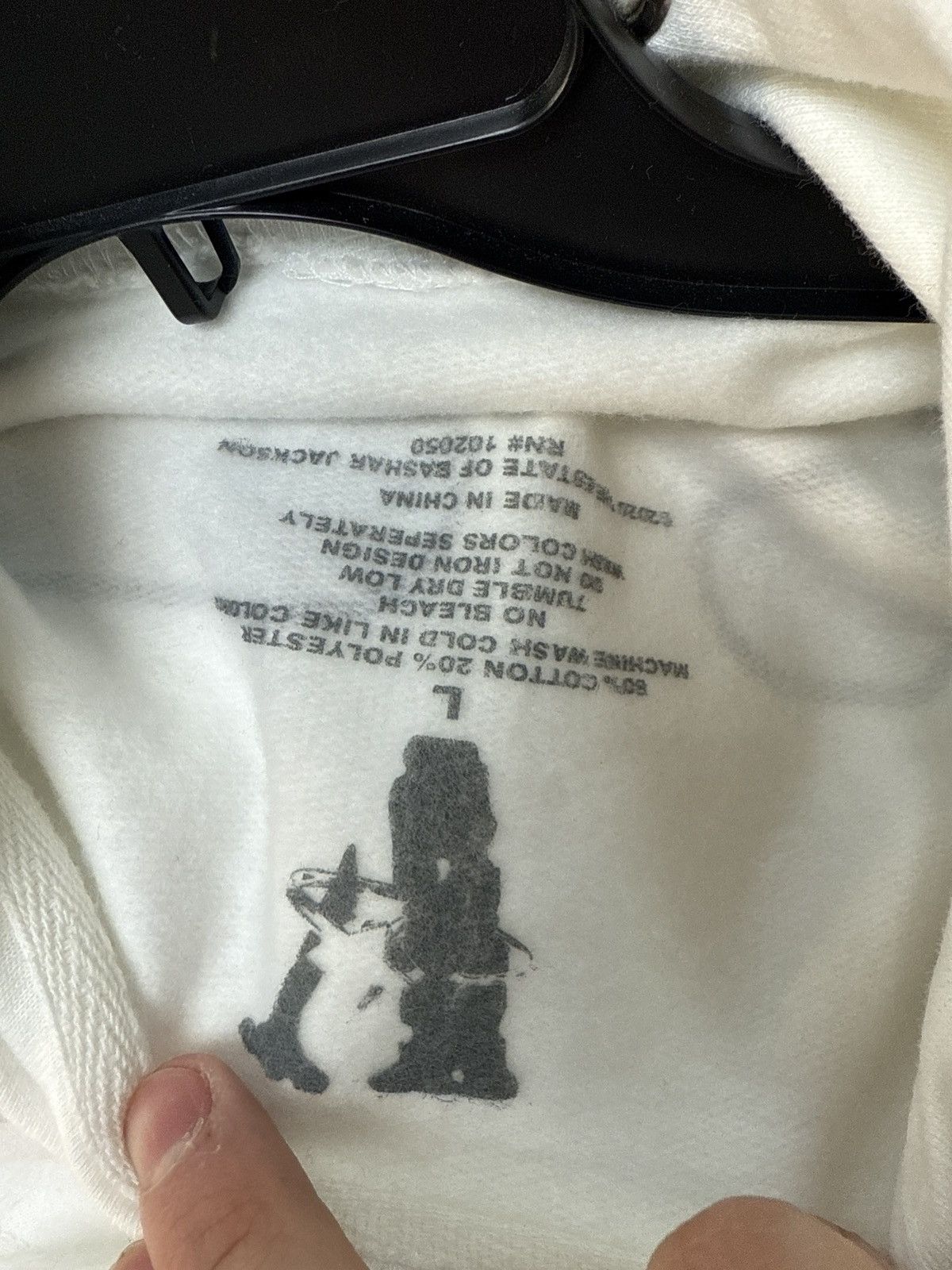 Vlone Vlone pop smoke the woo hooded sweatshirt large white Size US L / EU 52-54 / 3 - 4 Thumbnail