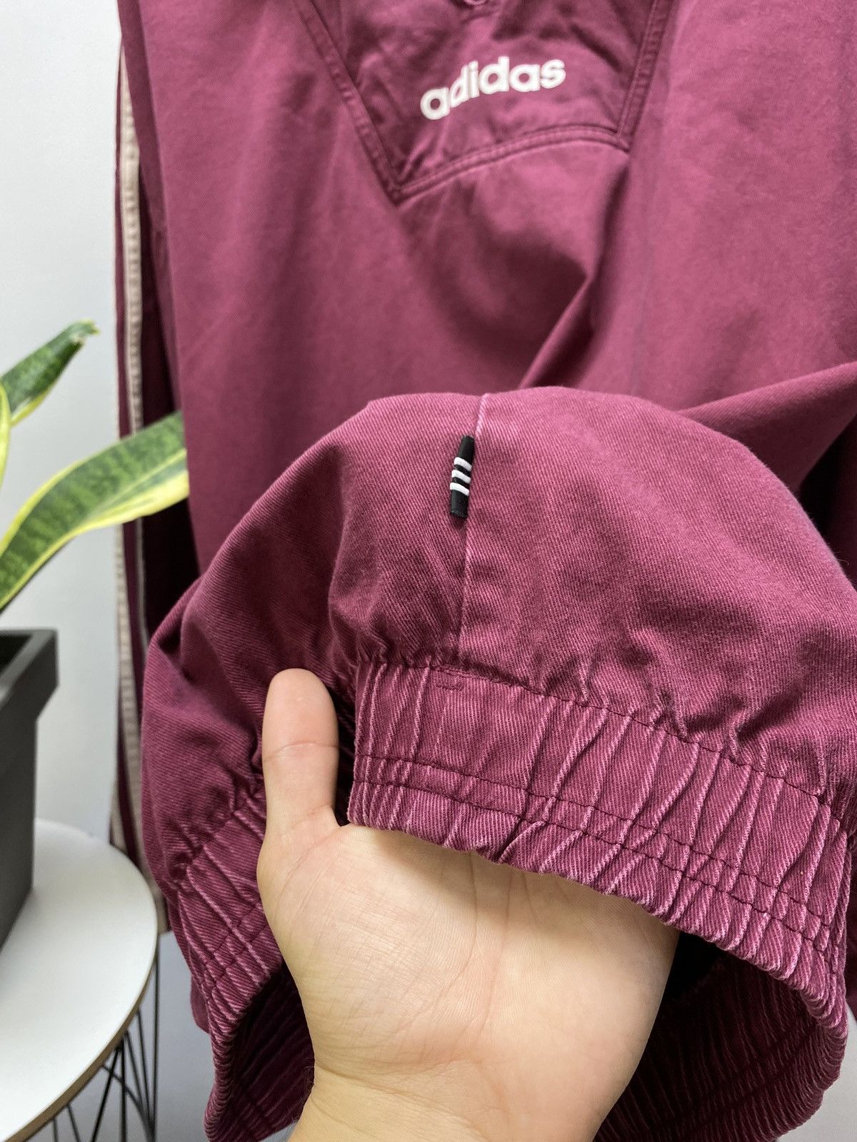 Adidas × Vintage Vintage Adidas Jacket Baggy Big Logo Cotton Y2K 80s Size US L / EU 52-54 / 3 - 12 Thumbnail
