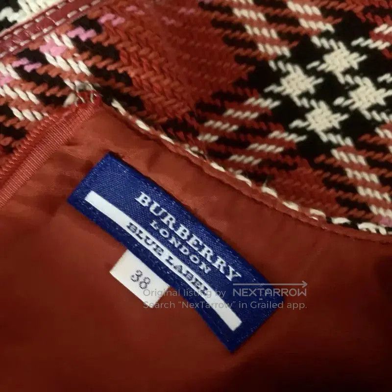 Burberry Burberry Red Cotton Check Dress for Women. Size M / US 6-8 / IT 42-44 - 6 Thumbnail