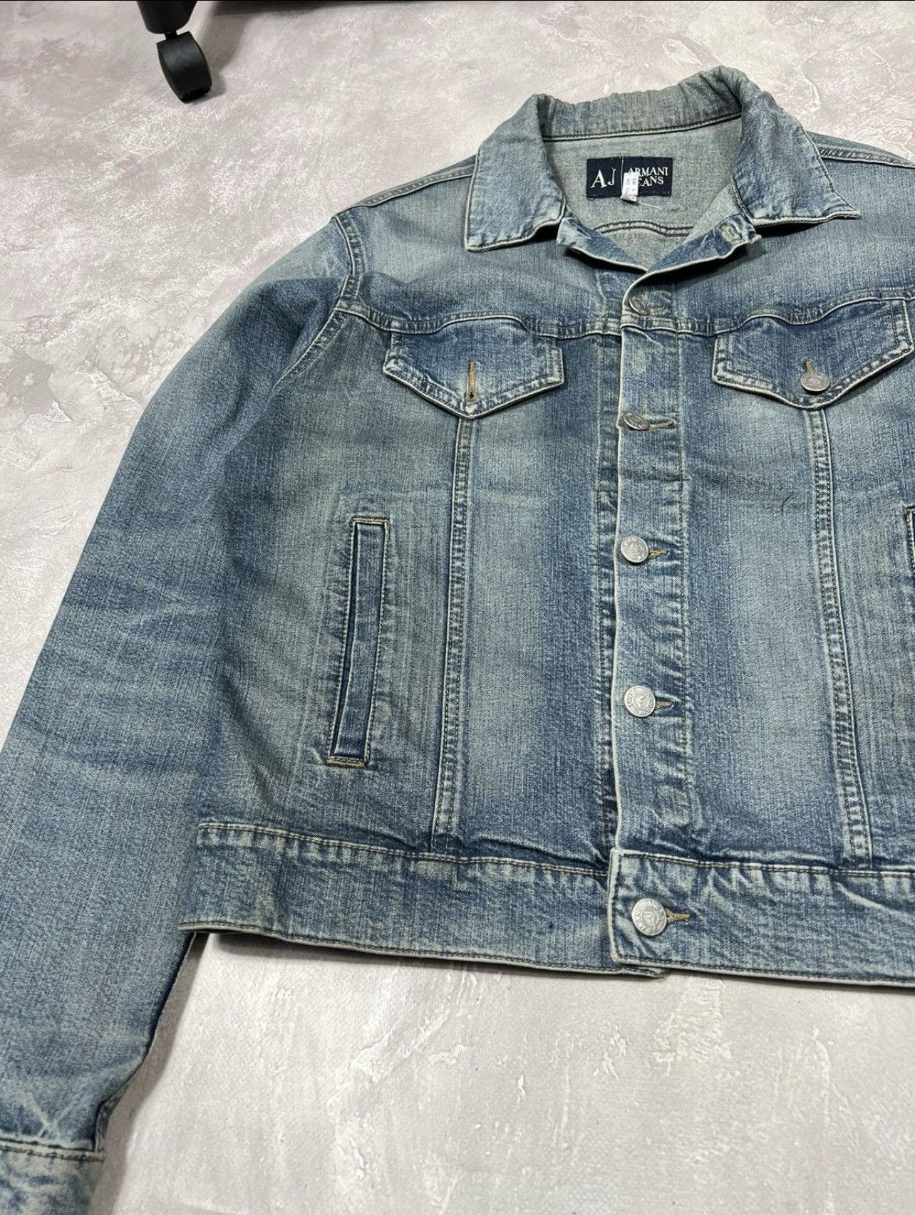 Armani Vintage Armani Jeans Y2k Dinim Jacket Size L / US 10 / IT 46 - 7 Thumbnail