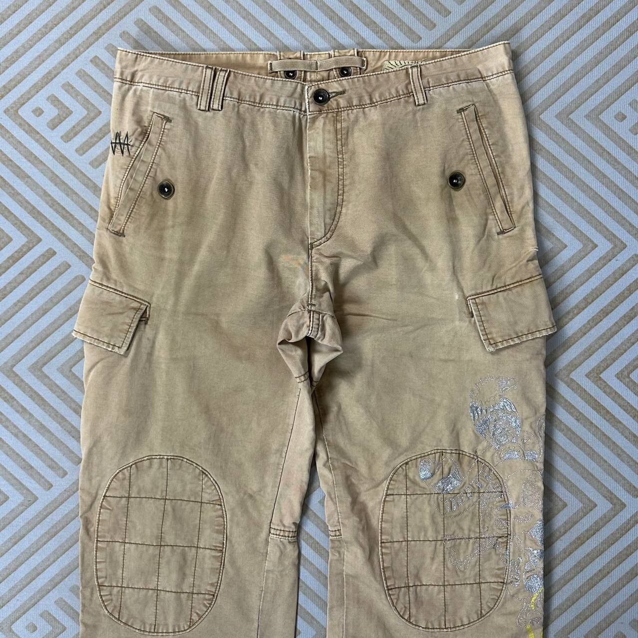 Ed Hardy × Japanese Brand Ed Hardy 6 pocket Cargo Outdoor (waist 36-37) Size US 37 - 5 Thumbnail