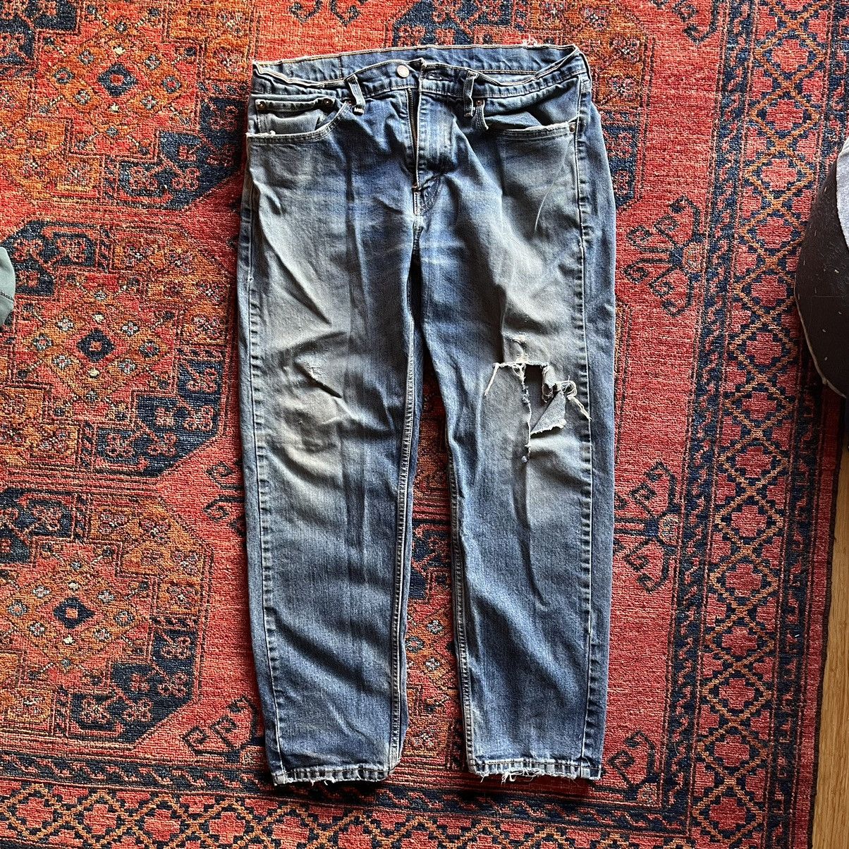 Levi's Distressed Thrashed Levi’s OG Jeans Size US 36 / EU 52 - 1 Thumbnail