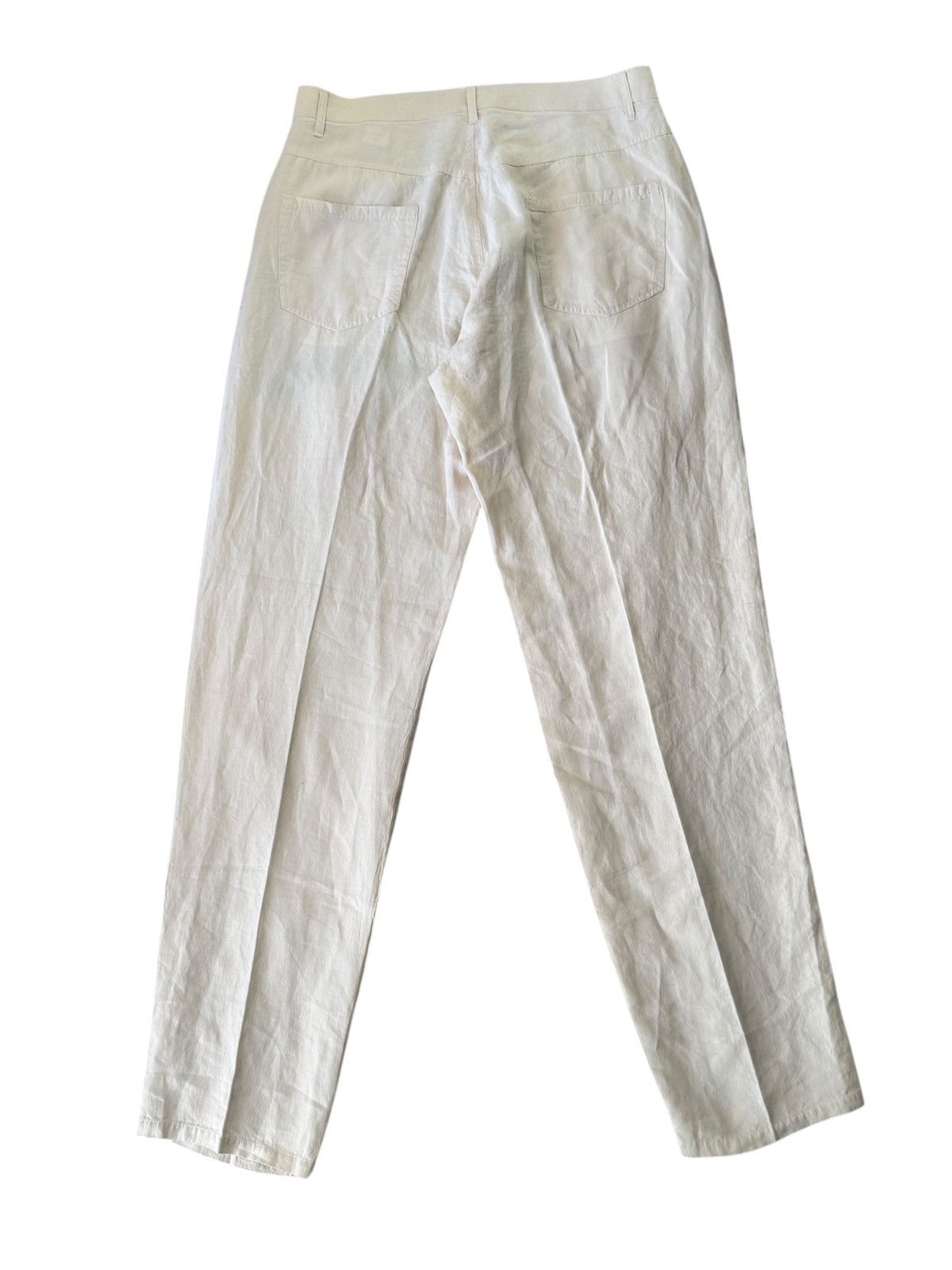 Yohji Yamamoto AW1991 Yohji Yamamoto Work Men Runway Cream Color Trousers Size US 34 / EU 50 - 3 Thumbnail