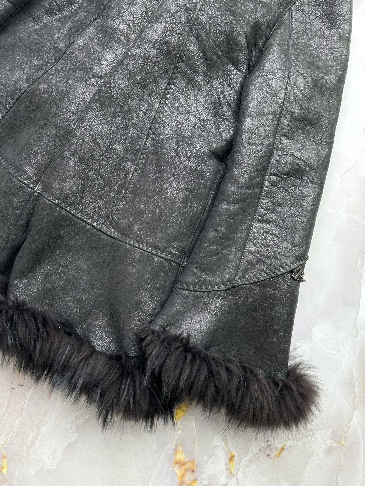 Japanese Brand Vintage Sheepskin Coat (E1) Size L / US 10 / IT 46 - 14 Thumbnail
