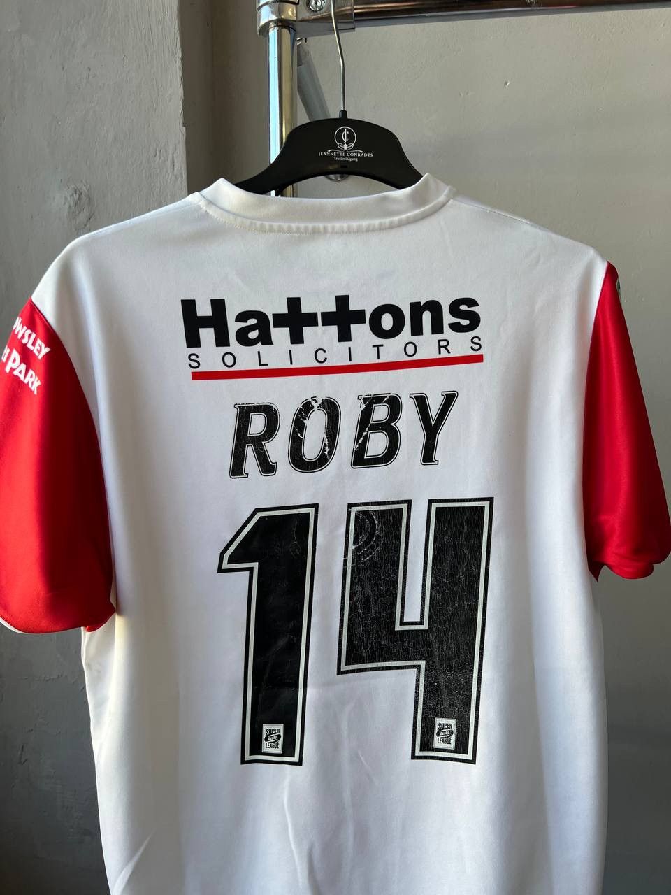 Puma 2009 ST.HELENS #14 ROBY MATCH WORN RIGBY SHIRT JERSEY SZ M Size US M / EU 48-50 / 2 - 12 Thumbnail