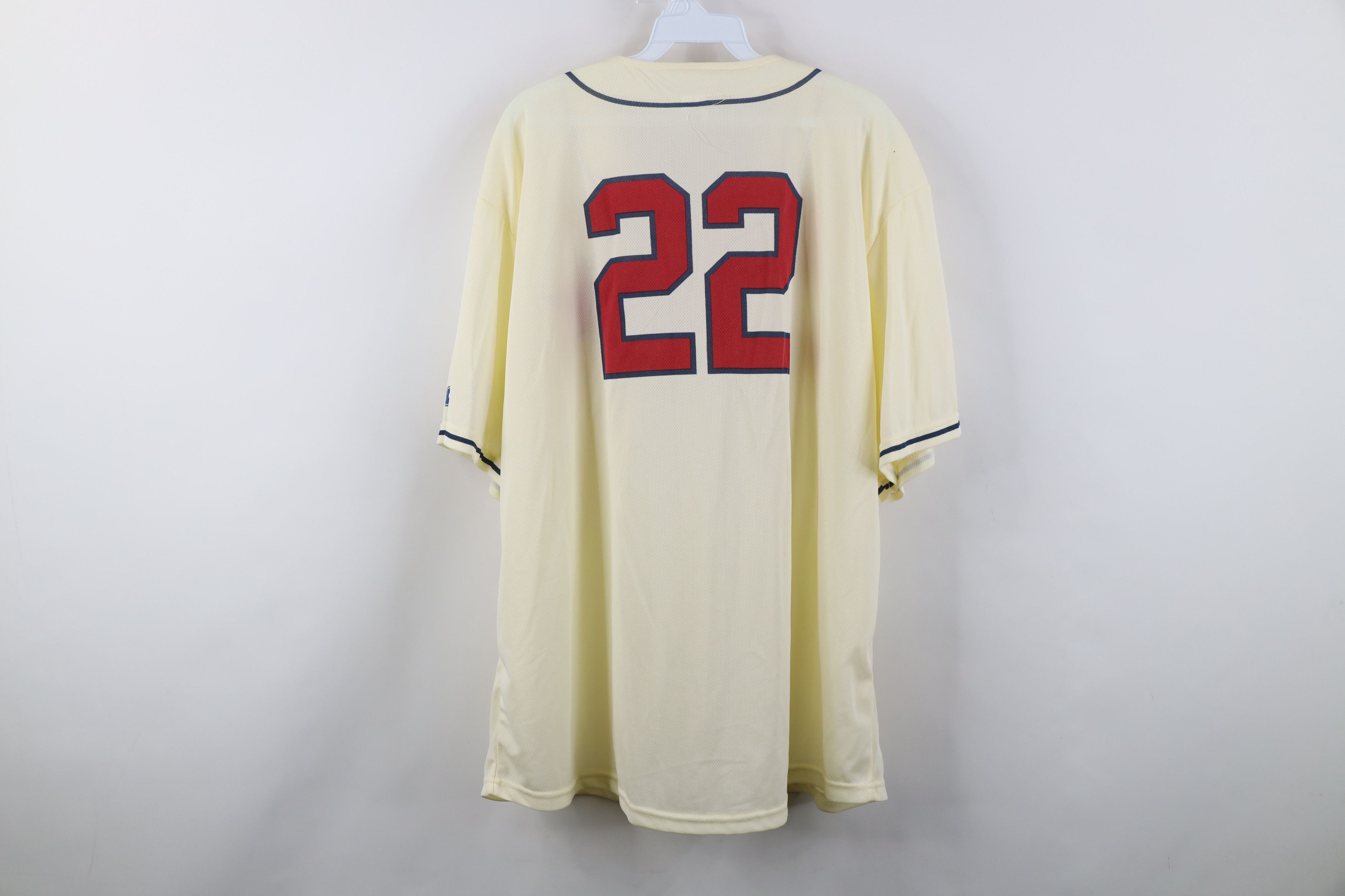 Vintage Vintage Y2K Negro League Detroit Stars Baseball Jersey Cream Size US XXL / EU 58 / 5 - 13 Thumbnail