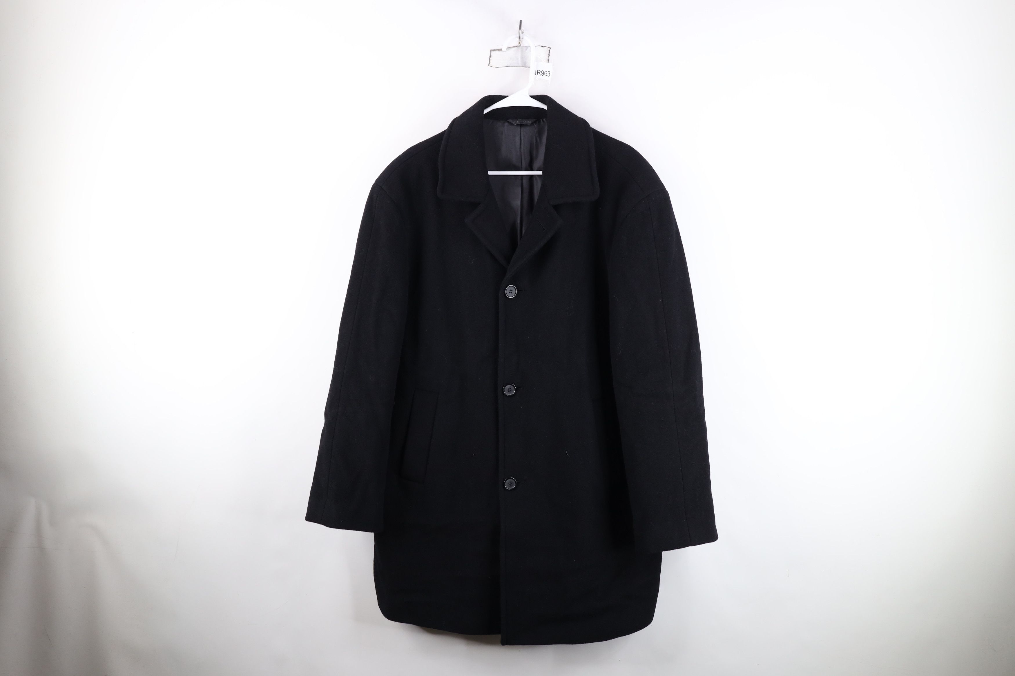 Ralph Lauren Vintage Ralph Lauren Full Button Overcoat Jacket Black Size US L / EU 52-54 / 3 - 1 Thumbnail