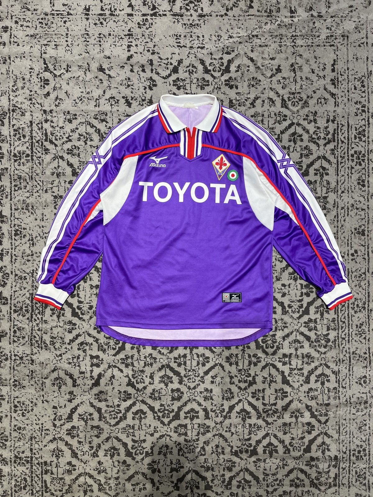 Vintage Rare Vintage Fiorentina 2001-02 Home Kit Long Sleeve Jersey Size US M / EU 48-50 / 2 - 1 Thumbnail