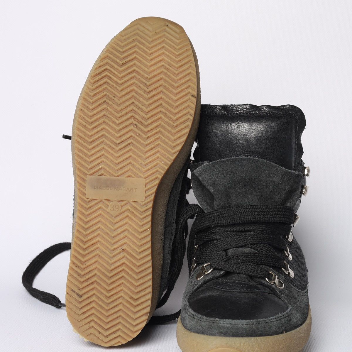 Isabel Marant × Isabel Marant Etoile Isabel Marant Leather Suede Brent Hiking Boots Winter Shoes Size US 9 / IT 39 - 11 Thumbnail