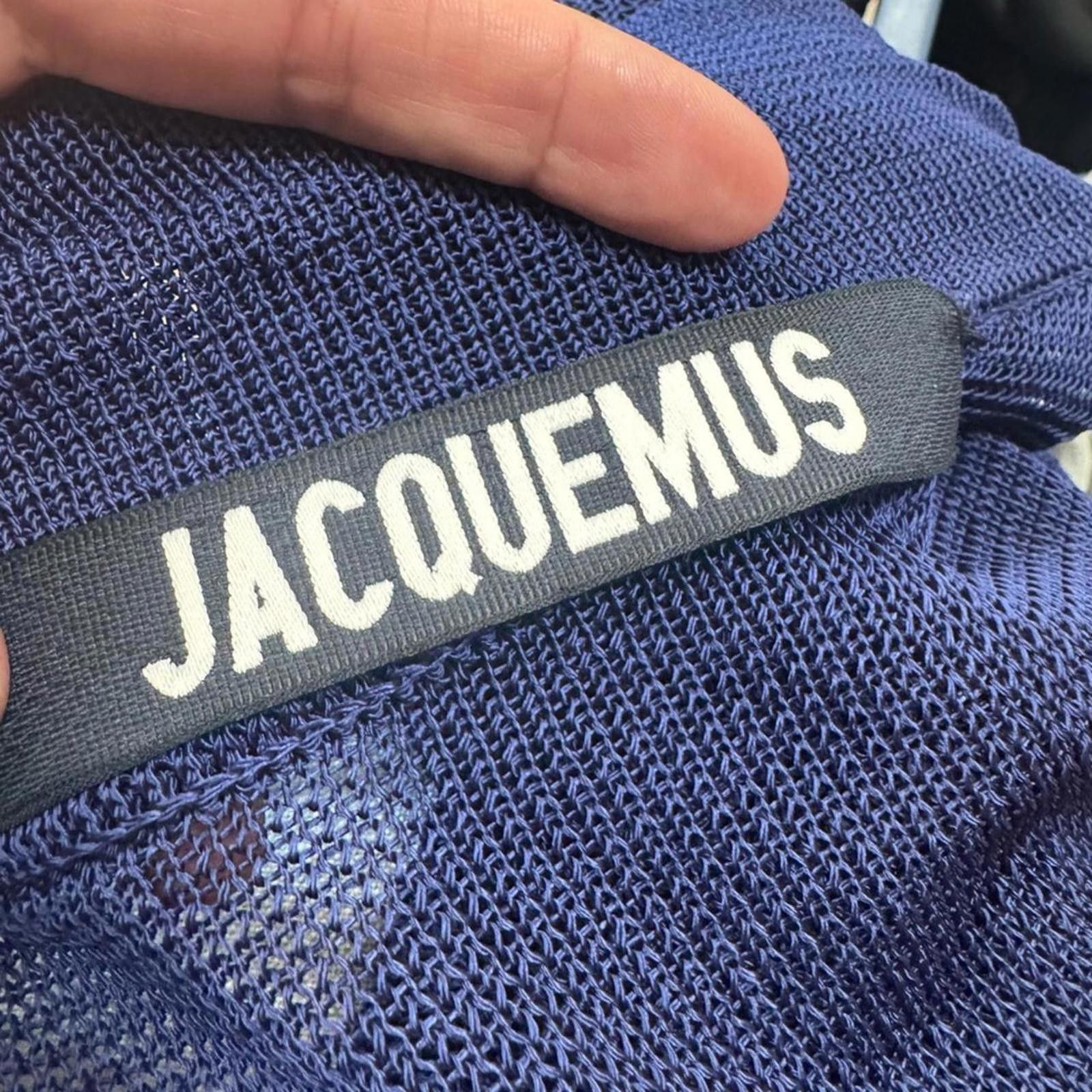 Jacquemus Jacquemus XS Loose Knit Collared Deep V-Neck Dress Size XS / US 0-2 / IT 36-38 - 7 Thumbnail