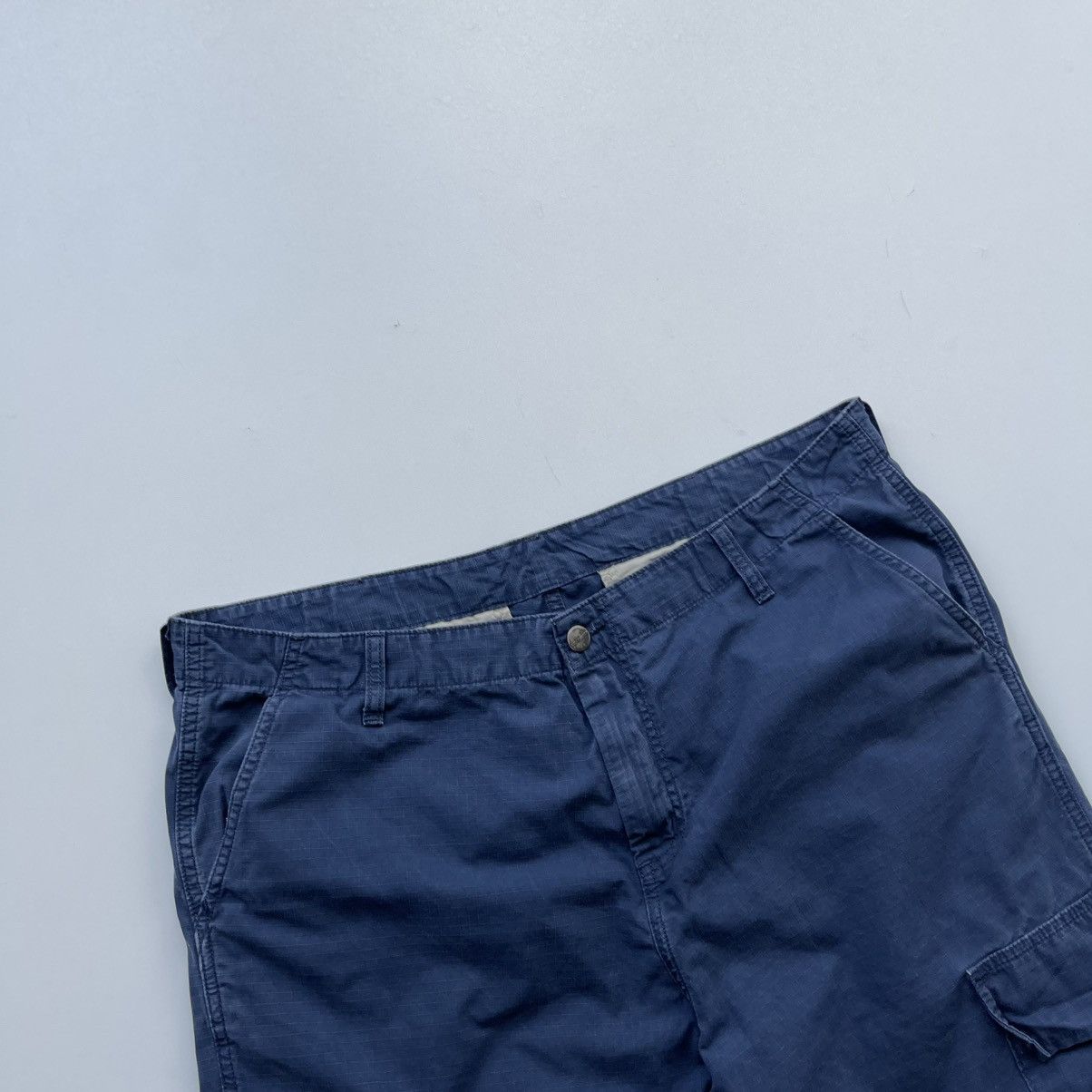 Carhartt Wip Carhartt WIP Regular Fit Cargo Baggy Pants Washed Blue Size US 38 / EU 54 - 2 Thumbnail