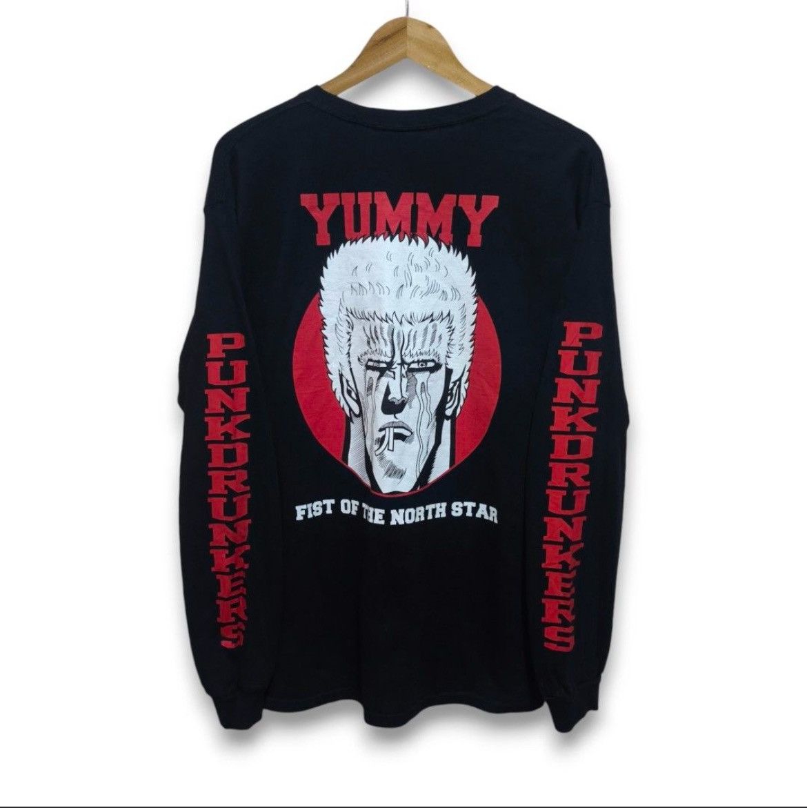 Anime × Cartoon Network × Japanese Brand Fist Of The North Star x Punk Drunkers Anime Long Sleeve Size US L / EU 52-54 / 3 - 1 Thumbnail