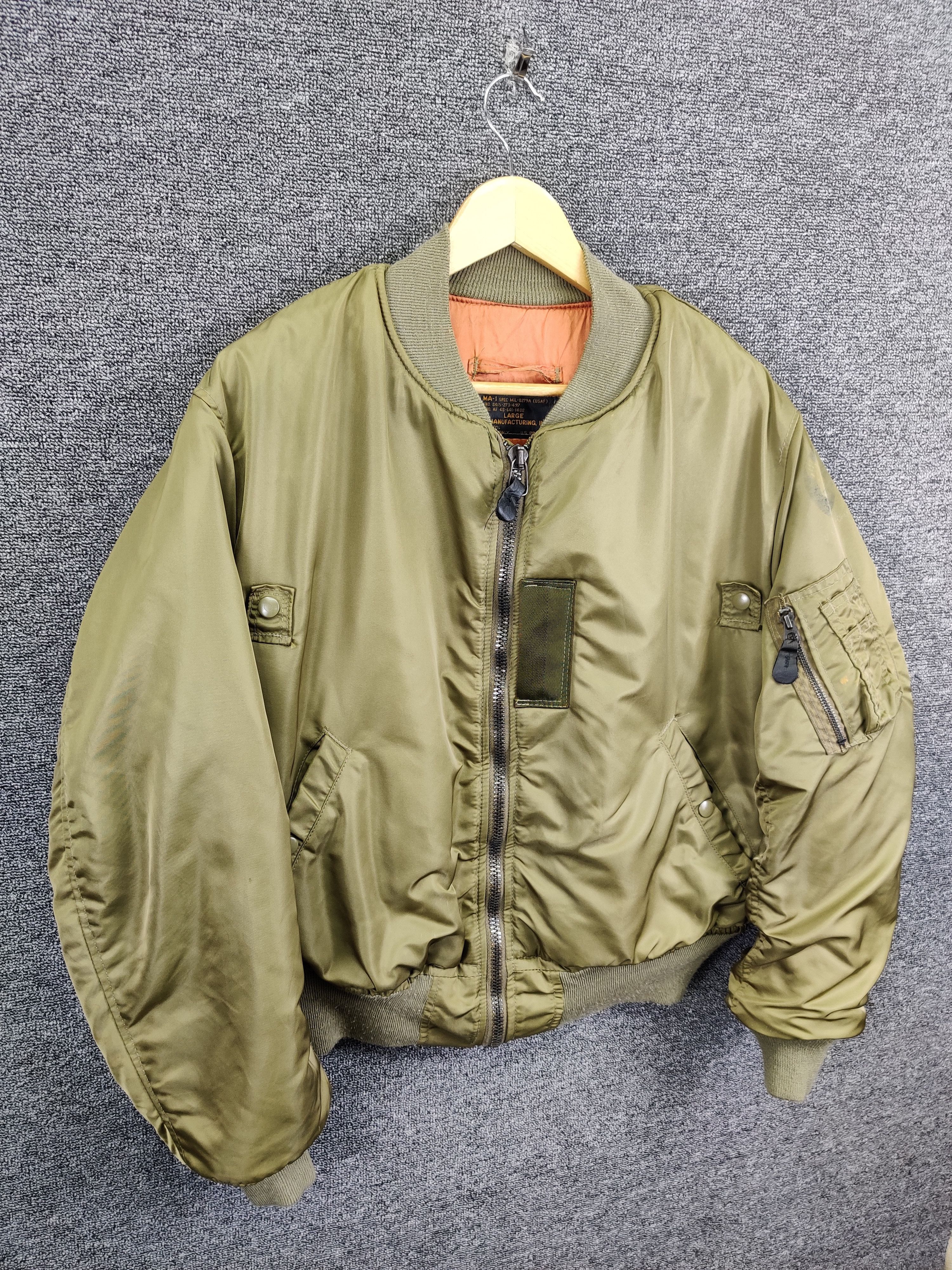 Hope Vintage 90s Hope MFG US Air Force Ma-1 Bomber Flight Jacket Size US L / EU 52-54 / 3 - 5 Thumbnail