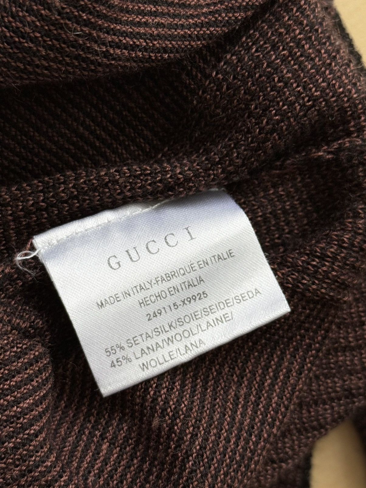 Gucci Gucci by Tom Ford silk & wool turtleneck sweater Size S / US 4 / IT 40 - 7 Thumbnail