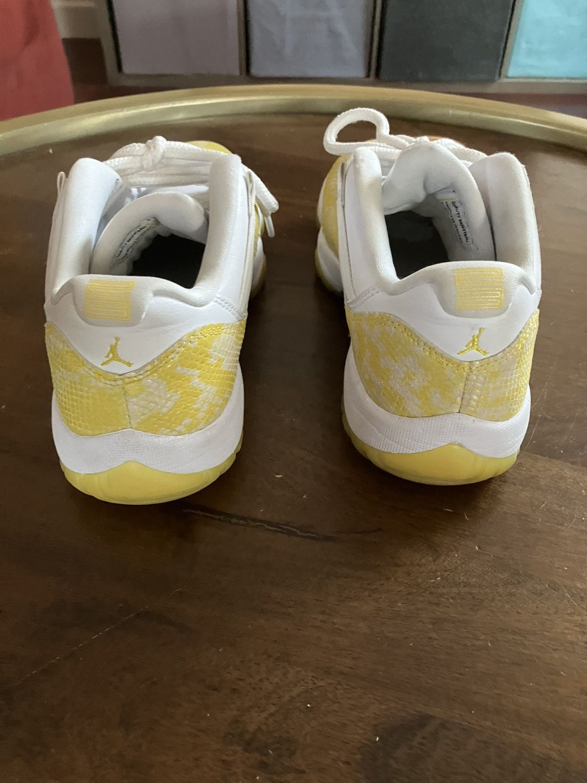 Jordan Brand Nike Air Jordan 11 Retro Low 2022 Yellow Snakeskin Wom 9.5 Size US 9.5 / IT 39.5 - 4 Thumbnail