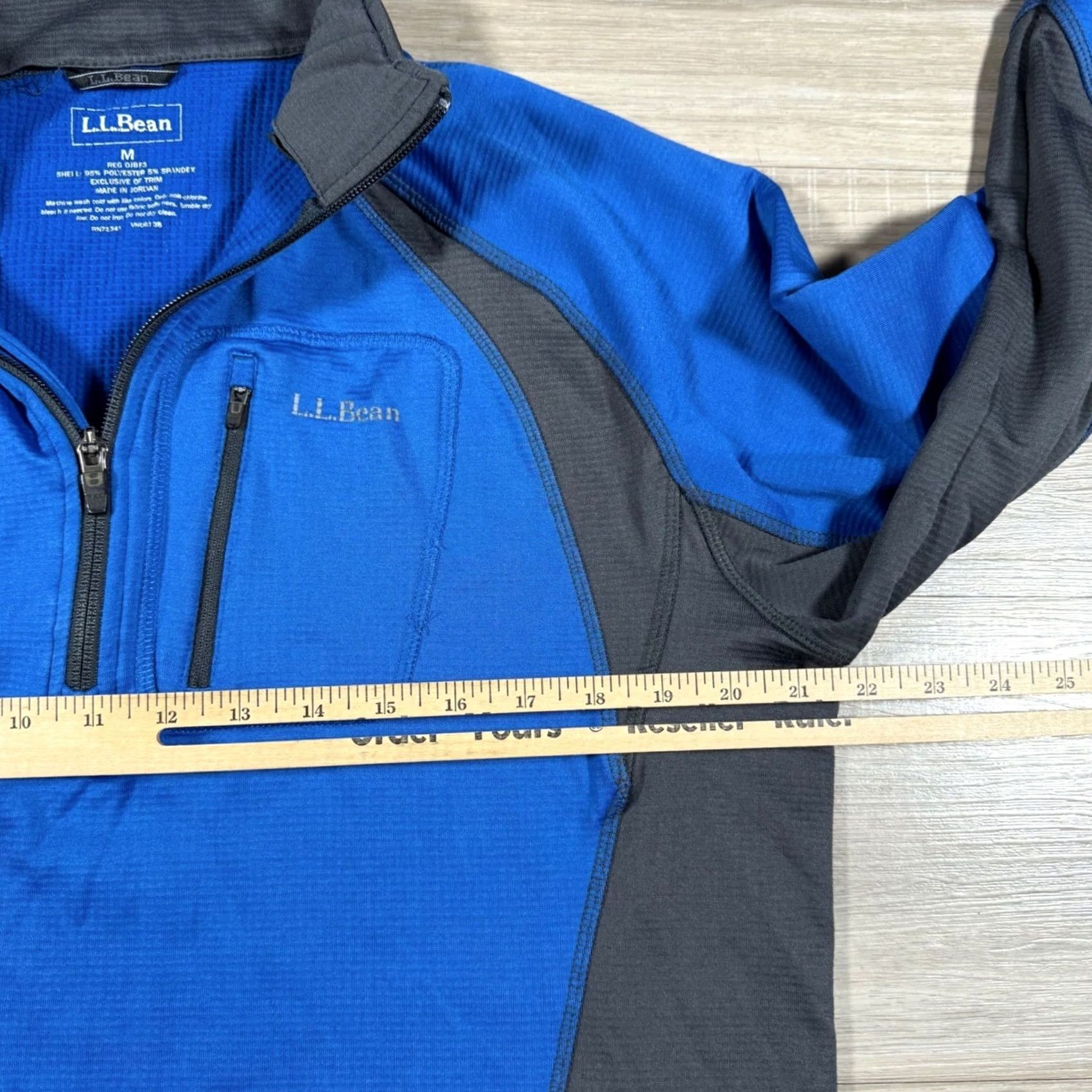 Vintage LL Bean Blue Quarter Zip Pullover Jacket Long Sleeve Chest Pocket Size Medium Men Size US M / EU 48-50 / 2 - 6 Thumbnail