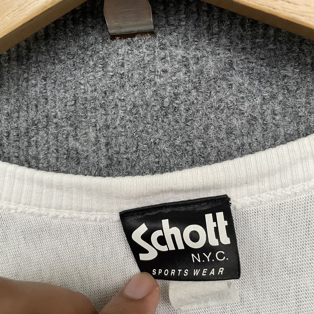 Schott × Vintage Vintage Schott 3 QR T Shirt Size US M / EU 48-50 / 2 - 7 Thumbnail