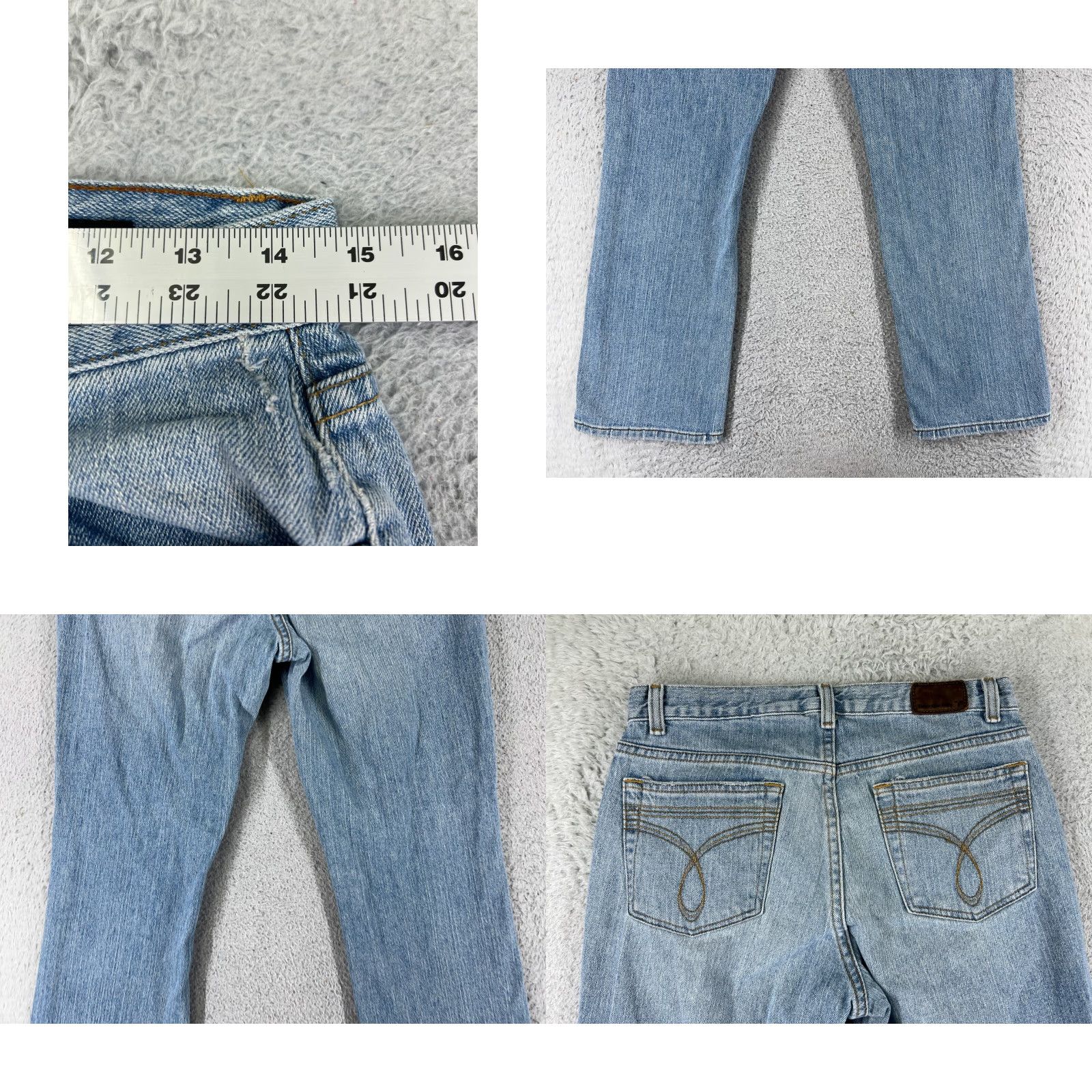 Calvin Klein Calvin Klein Pants Women 8 Blue Jeans Denim Boot Cut Mid Rise 27x28 Cotton Blend Size 30" / US 8 / IT 44 - 9 Thumbnail