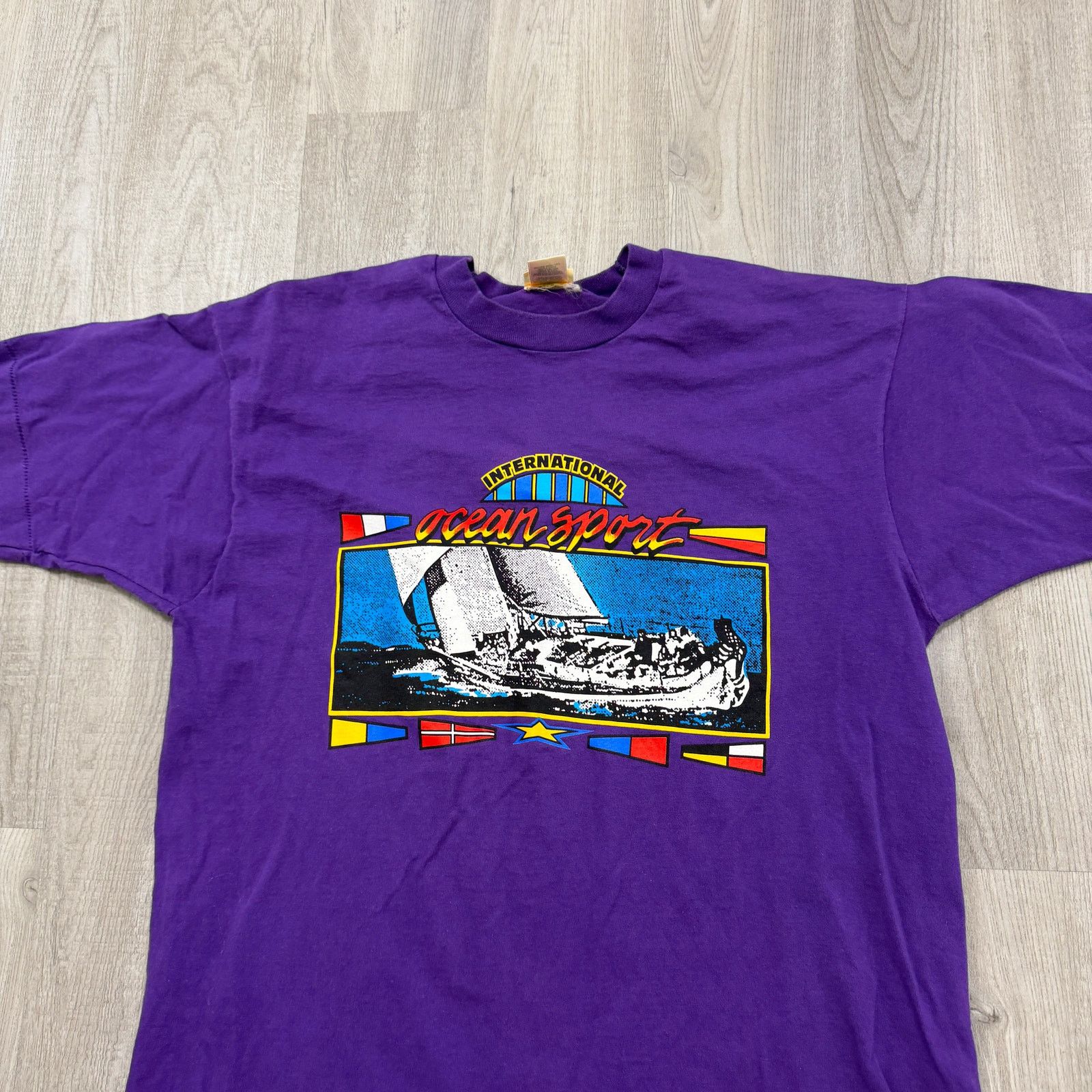 Vintage Vintage International Ocean Sport Shirt Large 90s Sailing Size US L / EU 52-54 / 3 - 2 Thumbnail