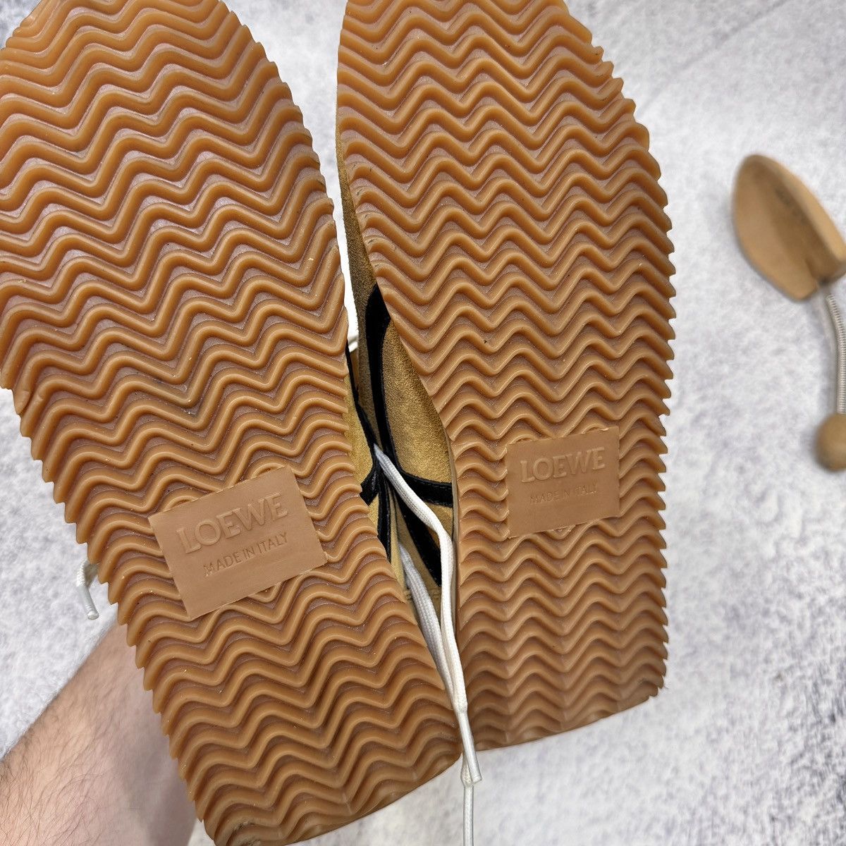 Loewe Loewe Flow Runner Honey Tan Suede Leather Sneakers US10 UK7 Size US 10 / IT 40 - 20 Thumbnail