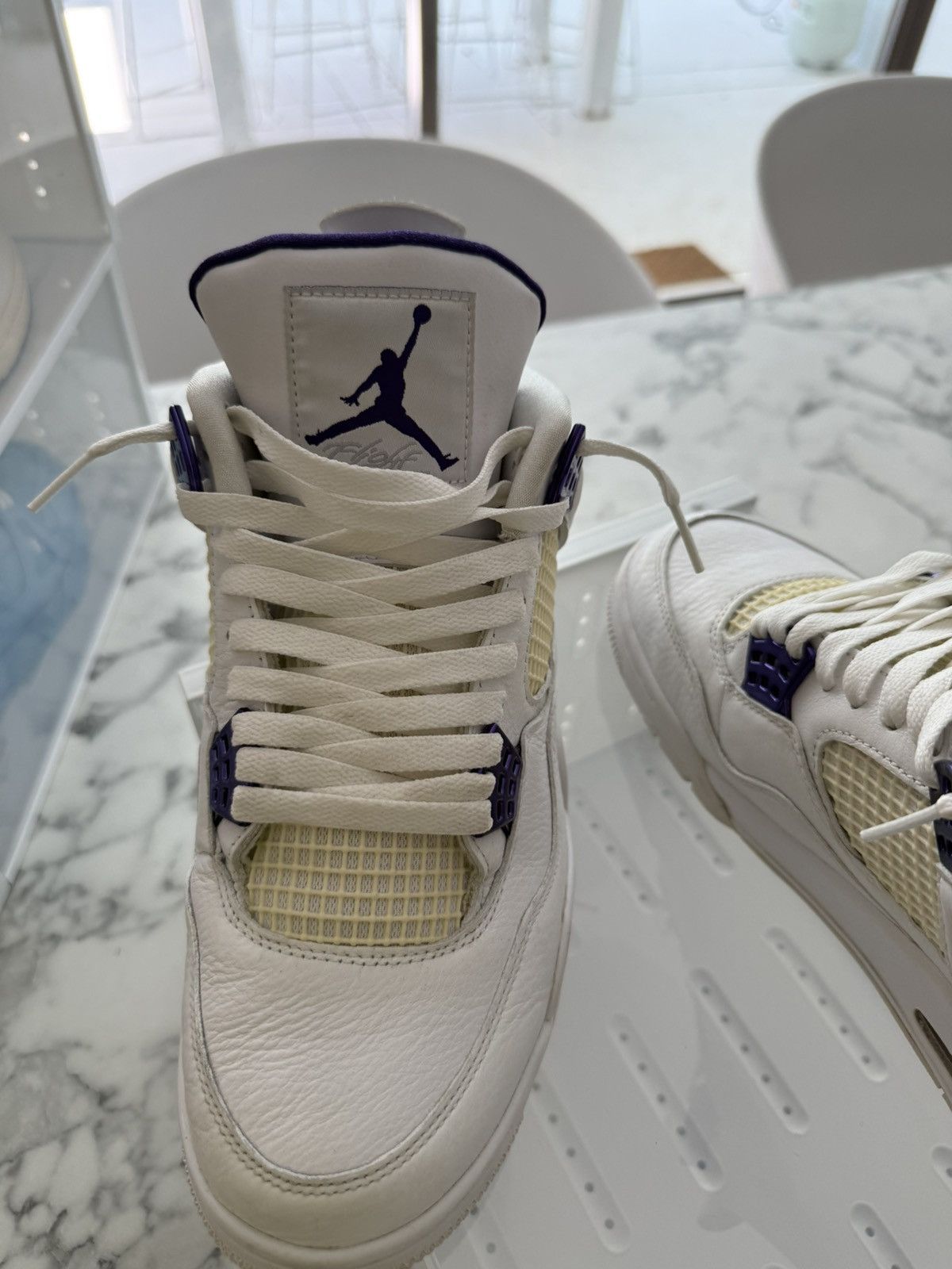 Jordan Brand Jordan 4 Retro Metallic Purple Size US 10 / EU 43 - 10 Thumbnail
