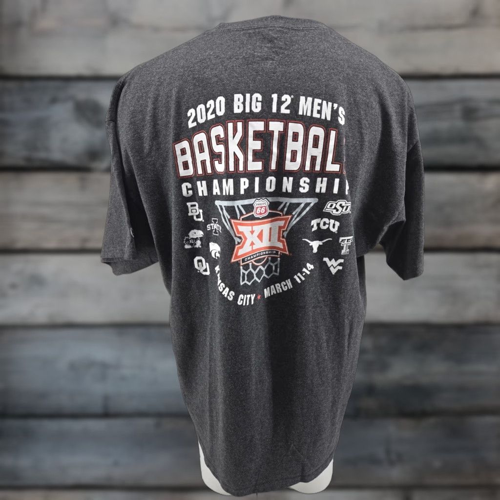 Champion VINTAGE 2020 Big 12 Men’s Championship T Shirt Gray 2XL Champion Men Short Sleeve Cotton Shirt Mens” Size US XXL / EU 58 / 5 - 1 Thumbnail