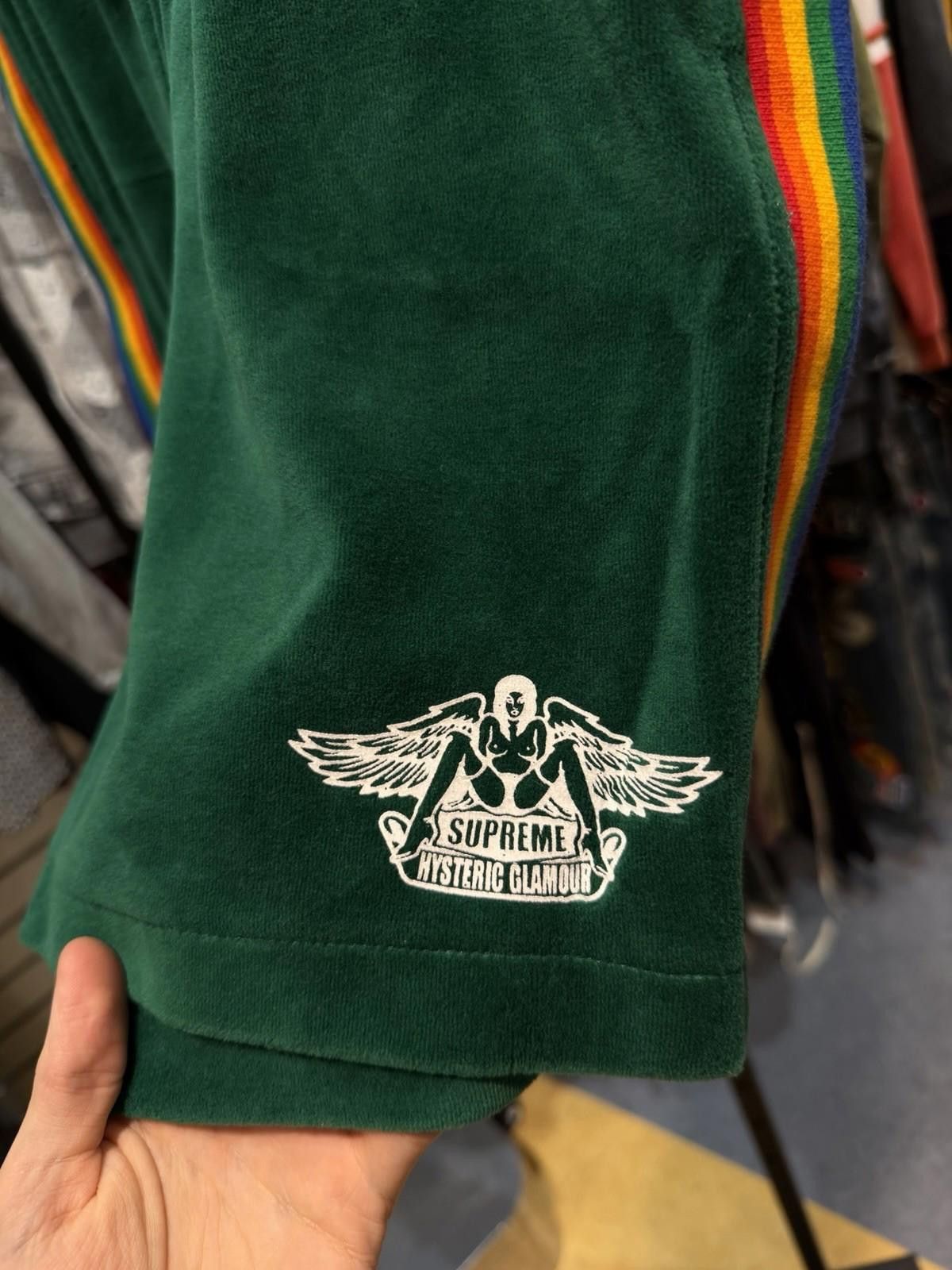 Supreme SS21 Supreme x Hysteric Glamour Velour Short Green Medium Size US 32 / EU 48 - 5 Thumbnail