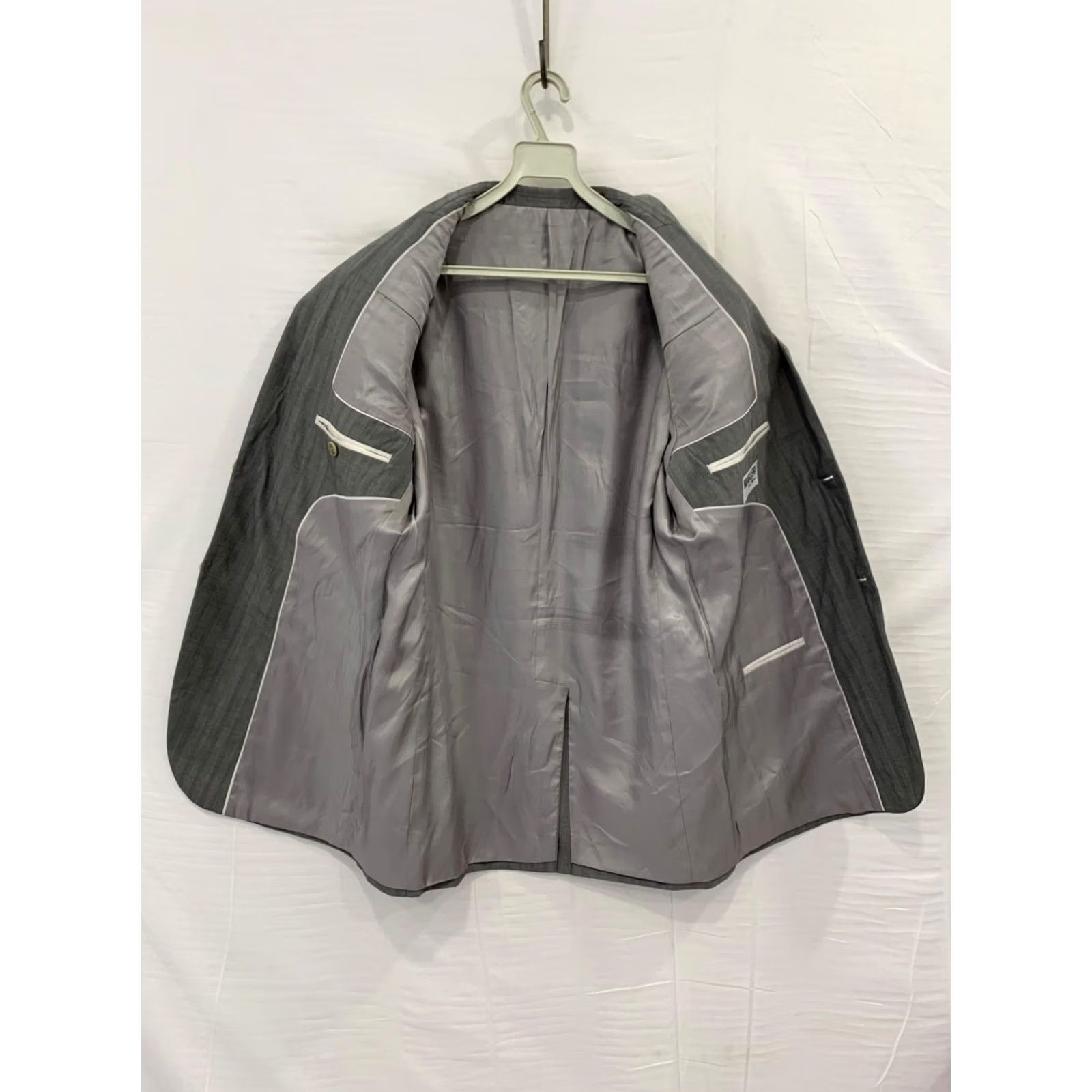 Thierry Mugler Mugler Men’s Capri Blazer / Suit Jacket - 100% Wool Gray, Size IT 52/44 (M), Vintage Size 40R - 6 Thumbnail