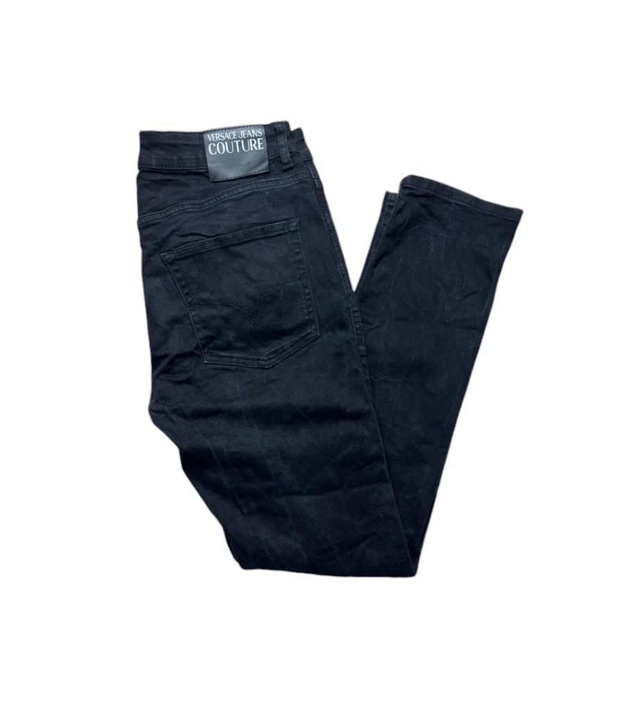 Versace Versace Jeans Couture Black denim jeans luxury 💥 Size US 33 - 1 Thumbnail