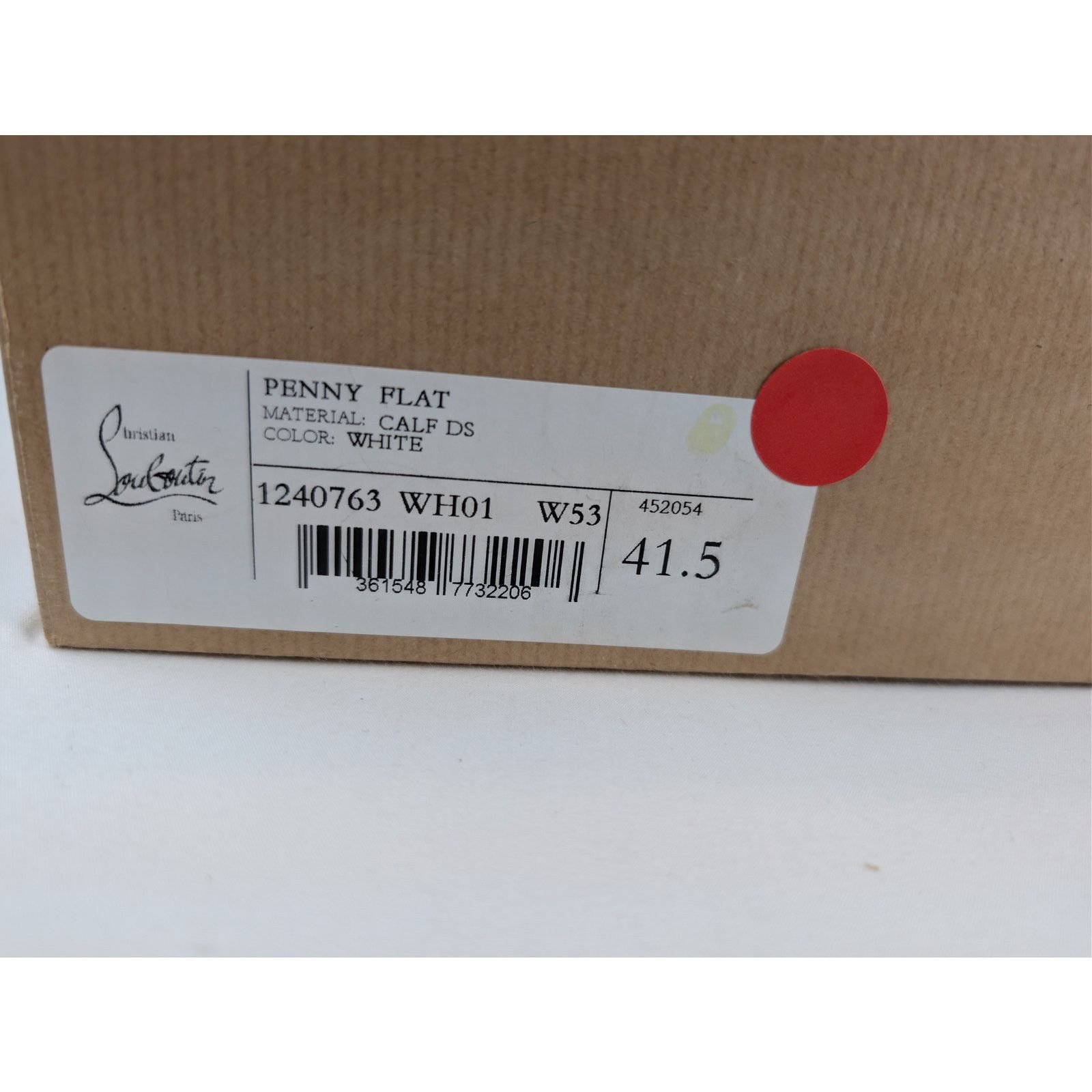 Christian Louboutin o1rshd1 Penny Flat Shoe Boots in White Size US 8.5 / EU 41-42 - 22 Thumbnail