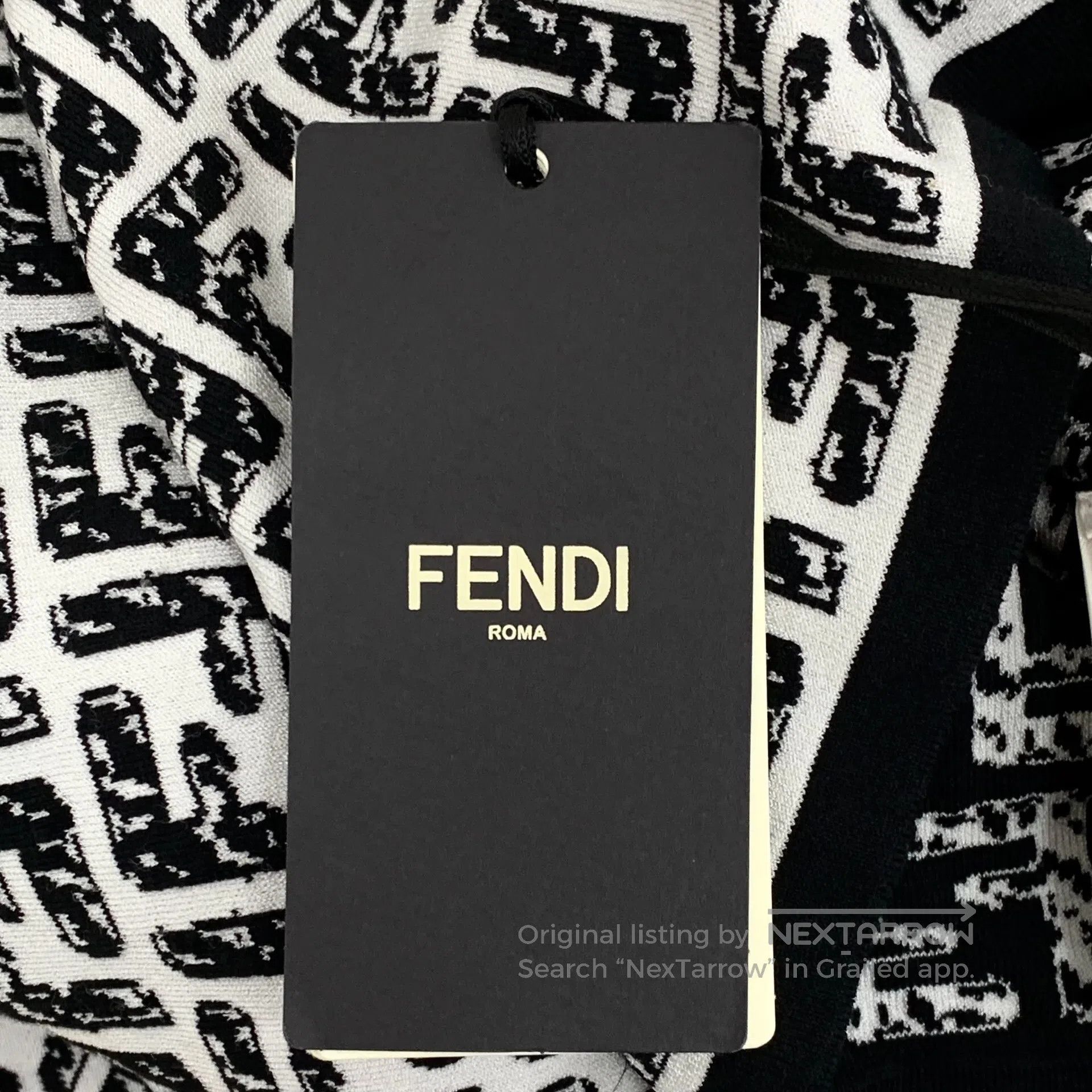Fendi FENDI Black and white color block double F full print cott Size XS / US 0-2 / IT 36-38 - 7 Thumbnail