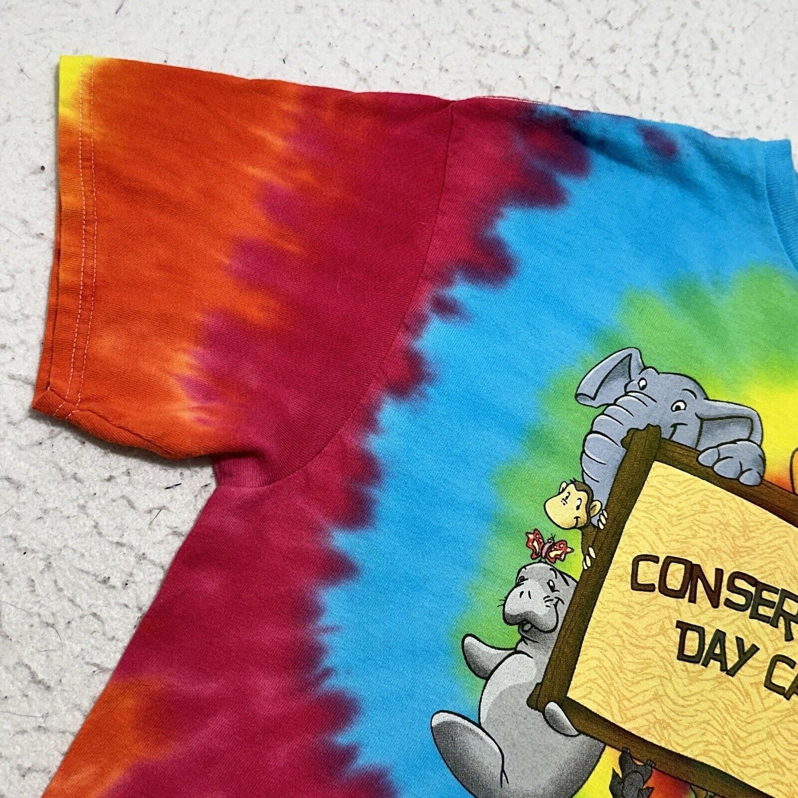 Disney Disney Medium Conservation Day Camp Tie Dye Graphic T Shirt Size US M / EU 48-50 / 2 - 5 Thumbnail